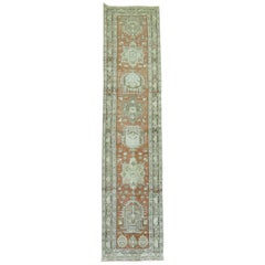 Terracotta Brown Antique Persian Heriz Runner