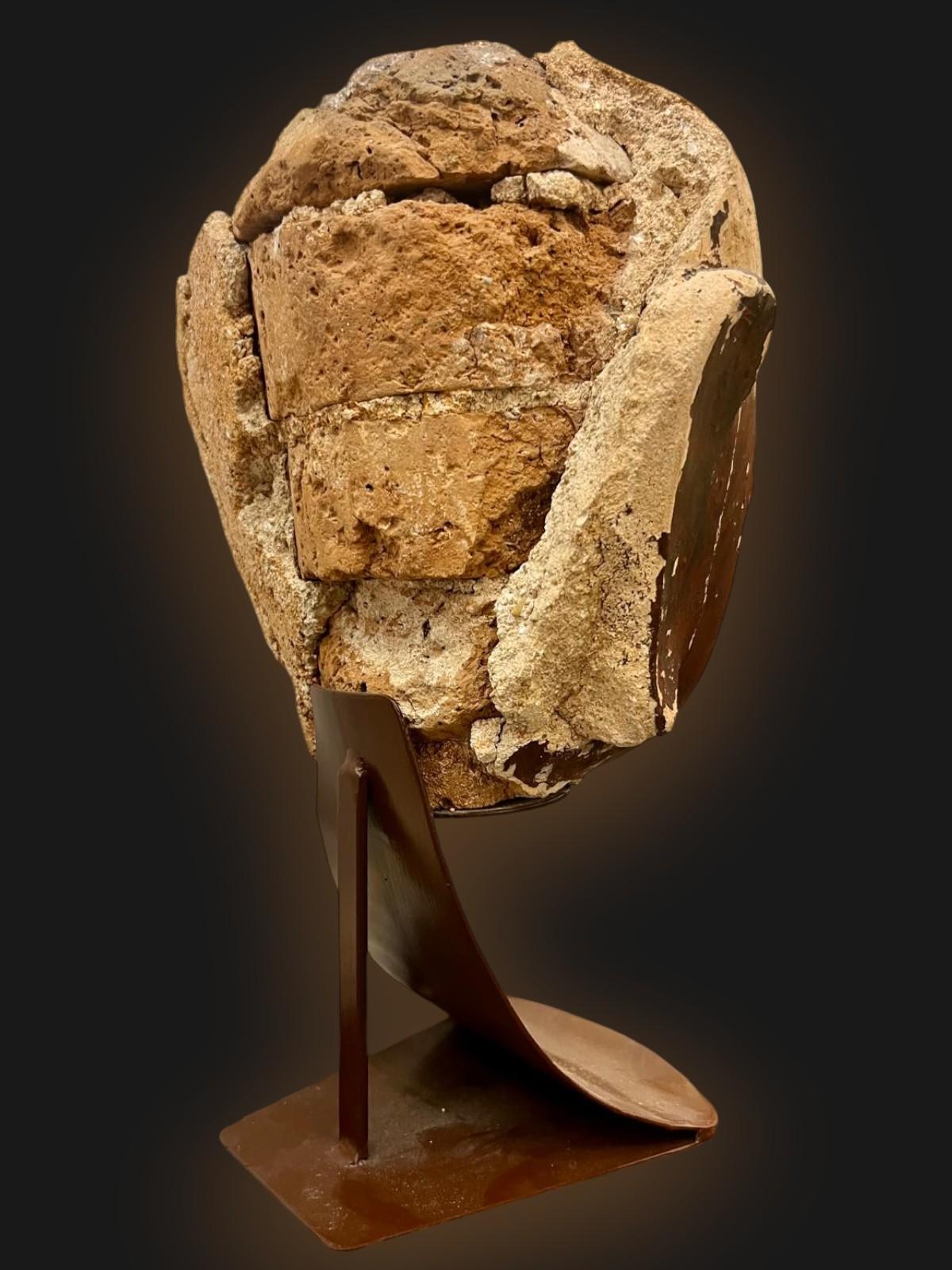 18th Century and Earlier Terracotta Buddha head, Shan State Kingdom, Burma, 16th/18th century For Sale