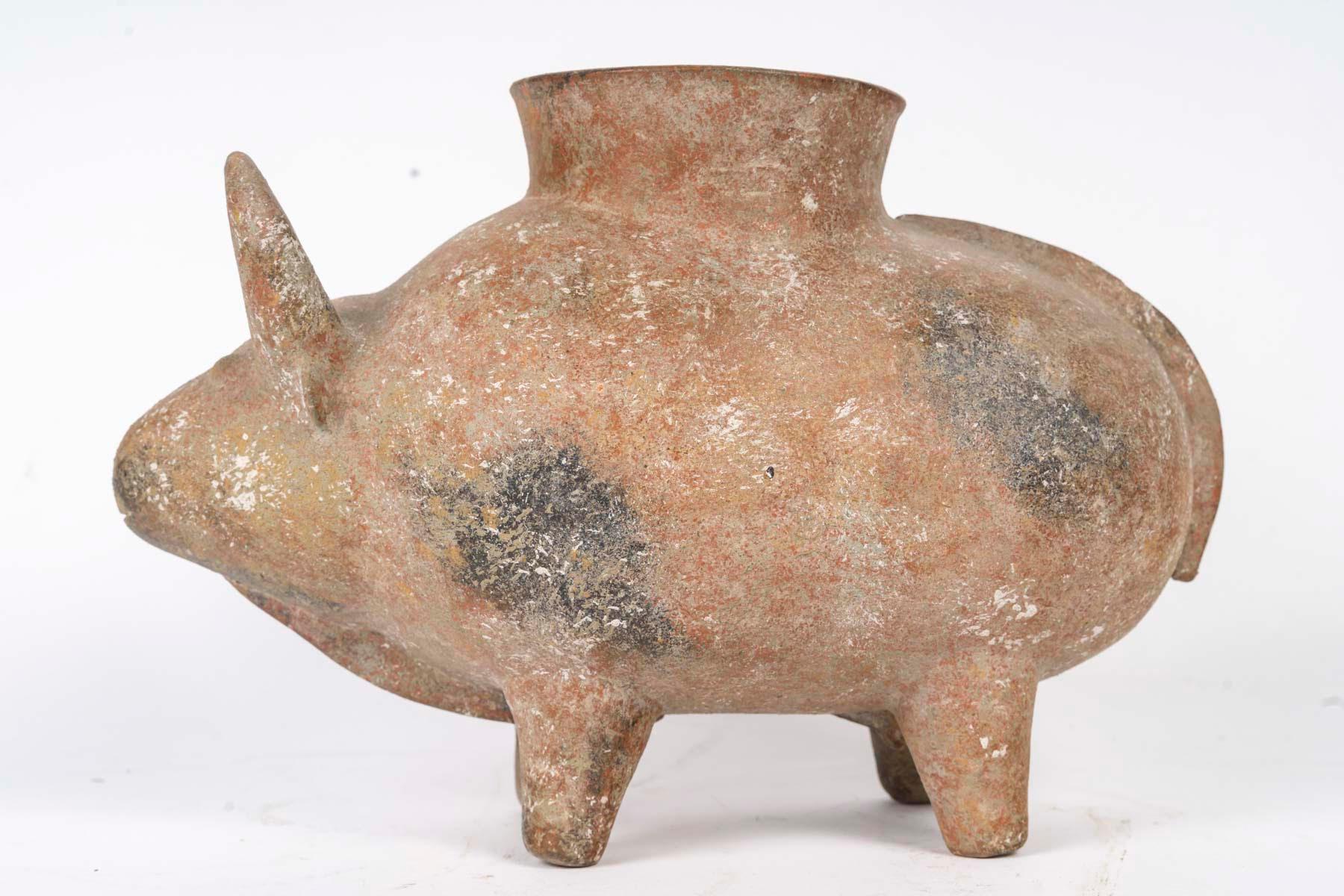 Terracotta Buffalo, Proto-Austroasiatic Civilisation, Circa 500 BC. In Good Condition In Saint-Ouen, FR