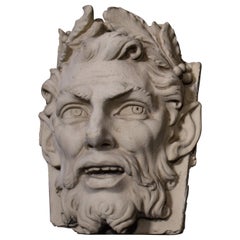 Terracotta Building Ornament, Mask of Satyr