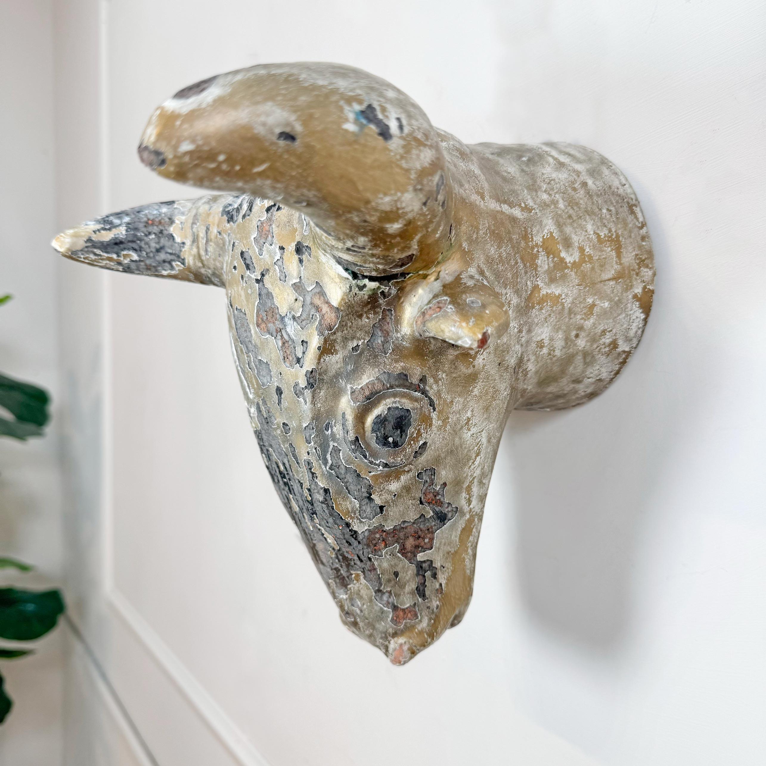 Terracotta Bull's Head Trade Sign 8