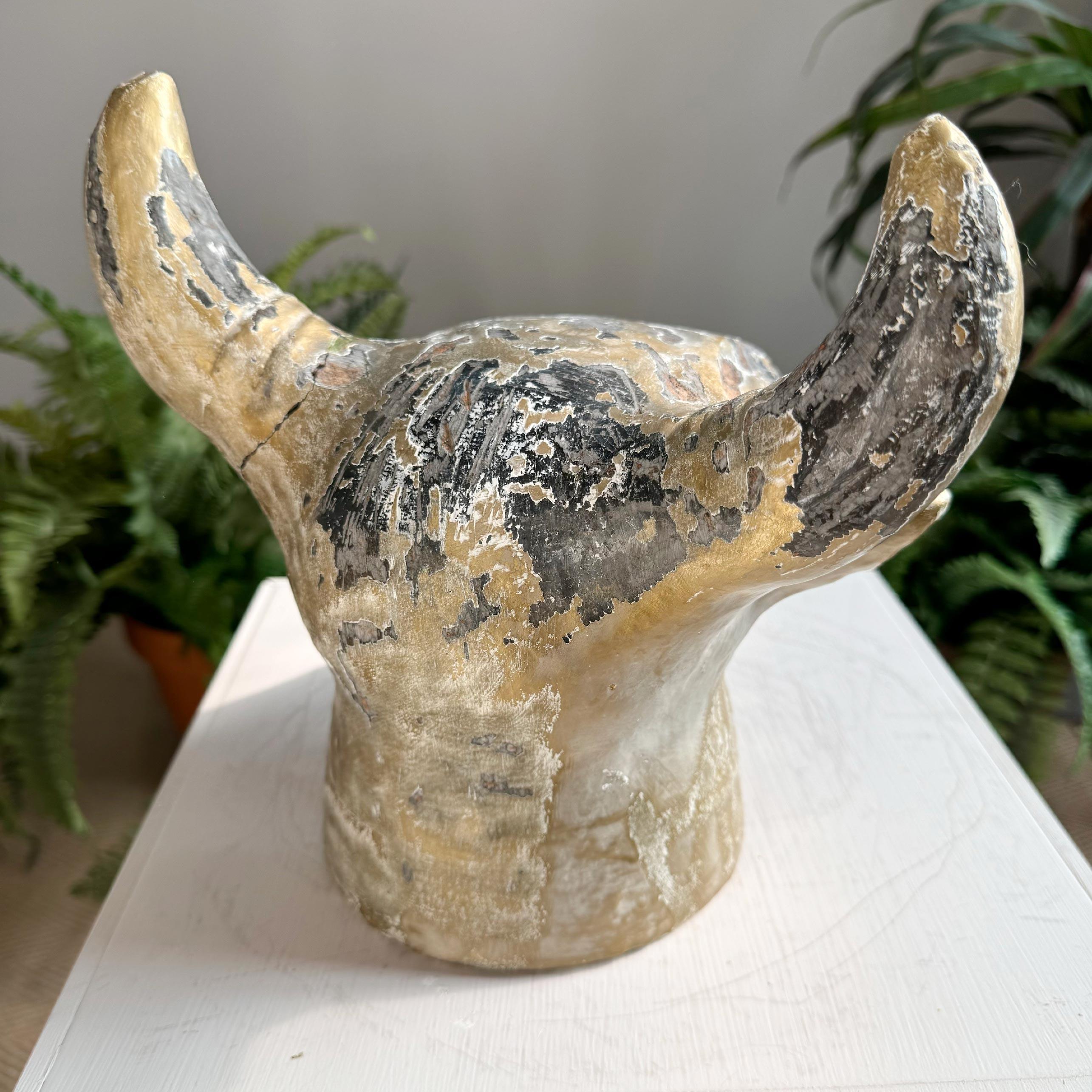 Terracotta Bull's Head Trade Sign In Good Condition In Hastings, GB