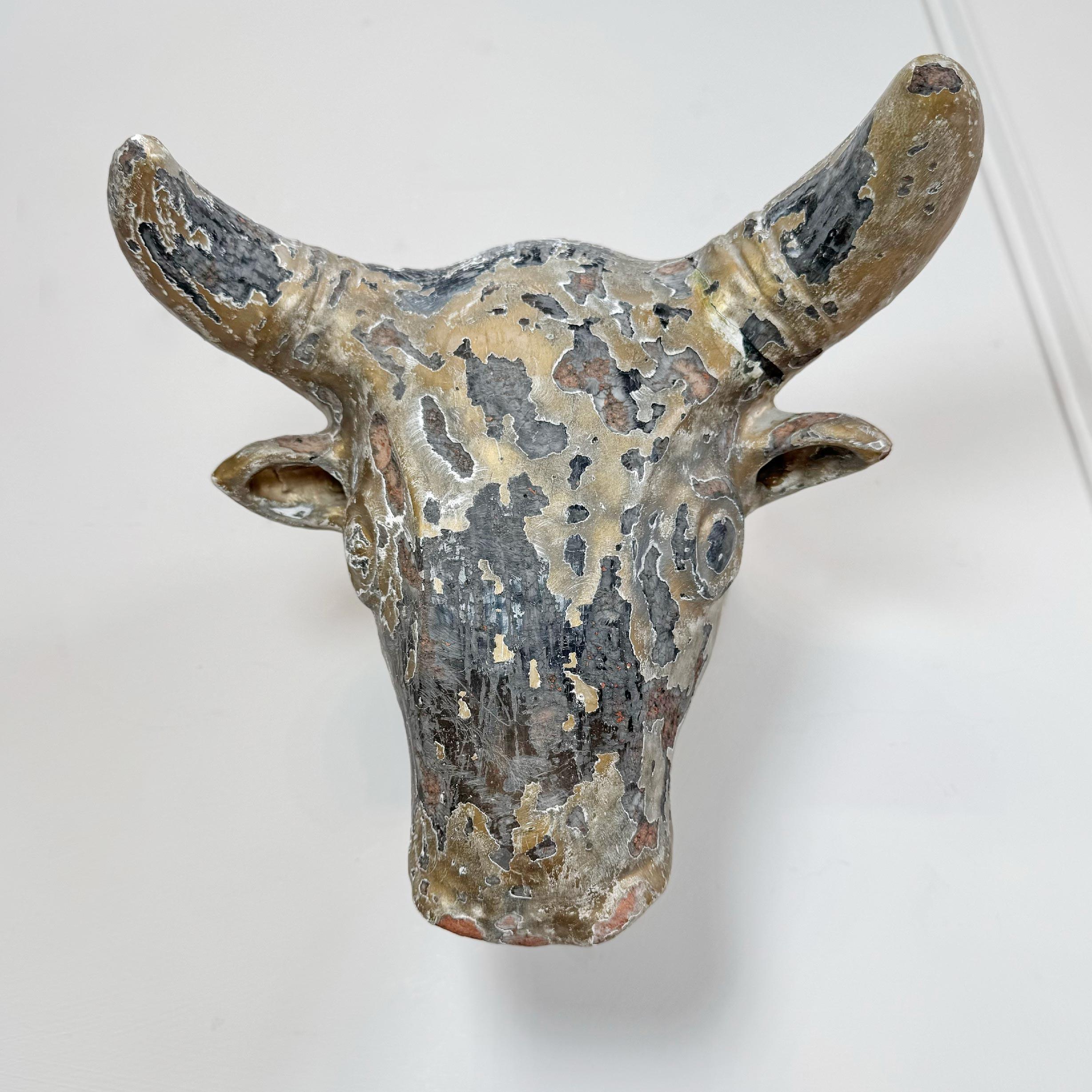 Terracotta Bull's Head Trade Sign 1