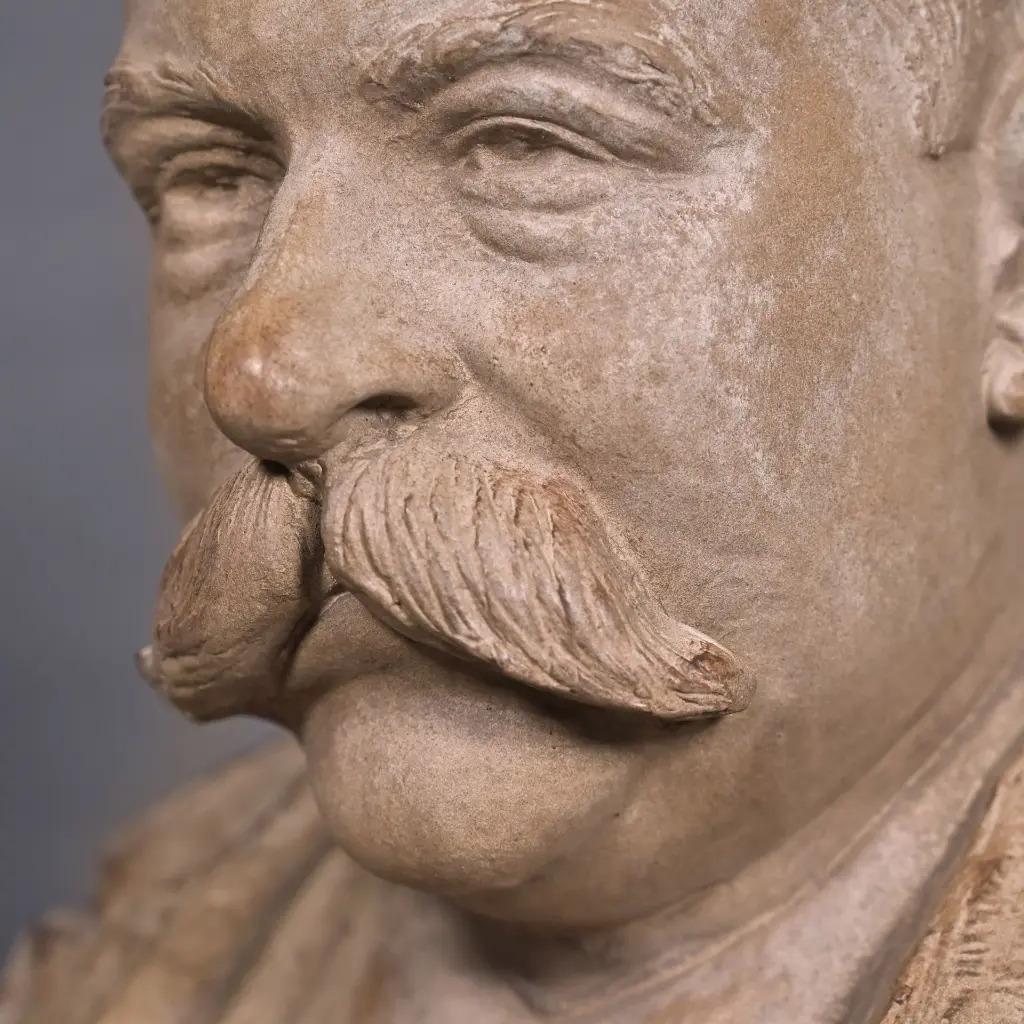 Terrakotta-Büste 19. Jahrhundert Naturalist Skulptur (Französisch) im Angebot