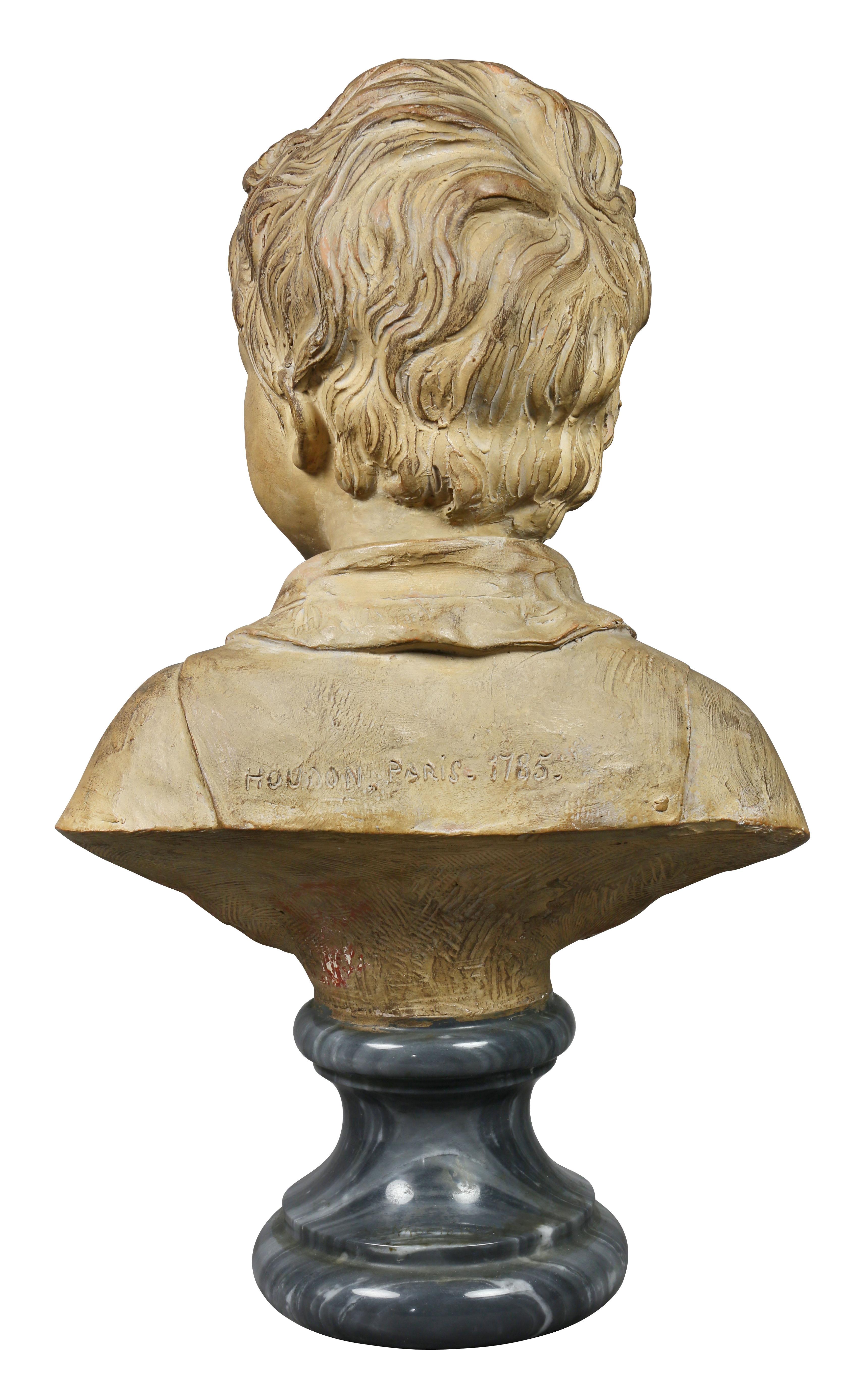 Terracotta Bust of a Young Boy by Houdon 1