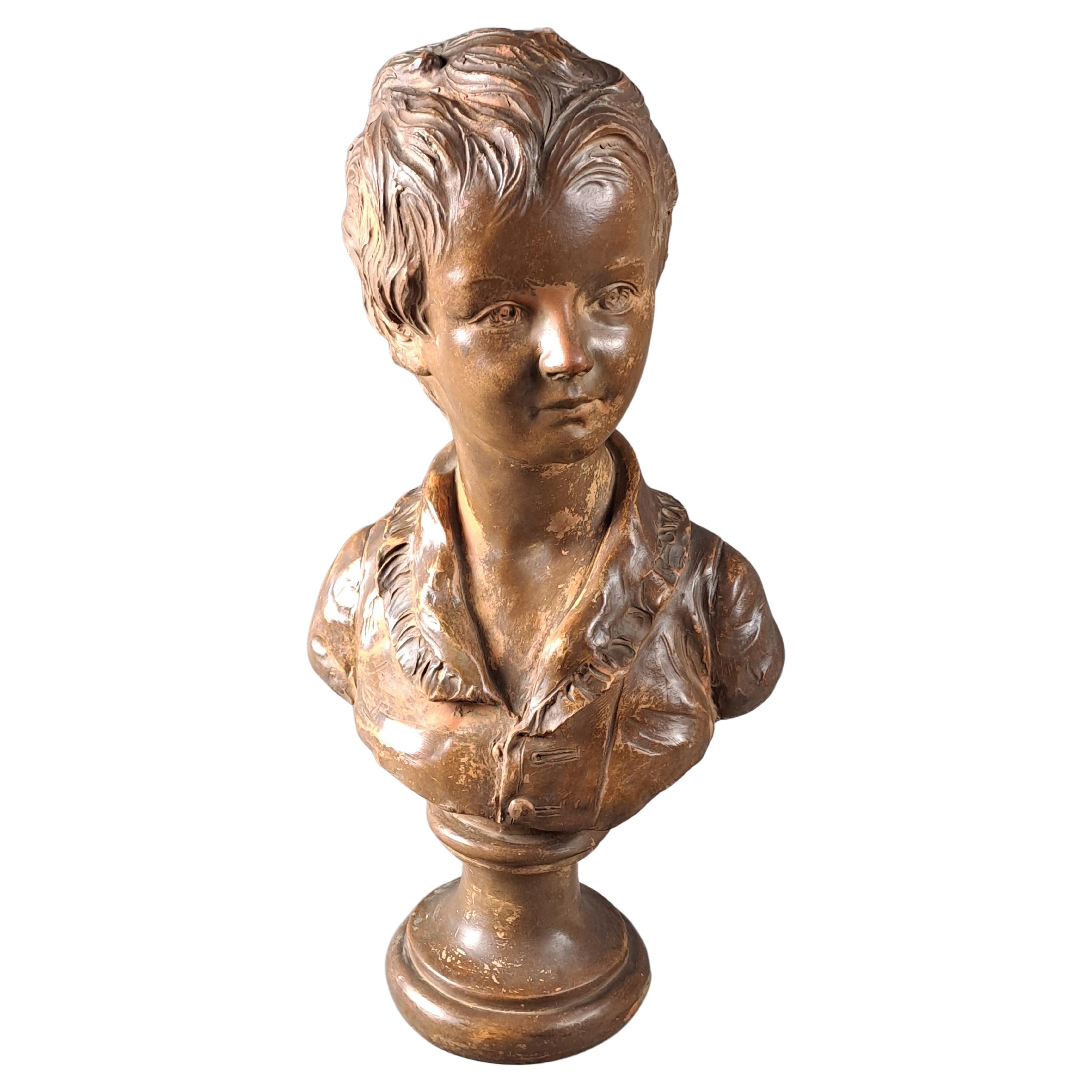 Terracotta Bust Of Alexandre Brongniart After Jean-antoine Houdon