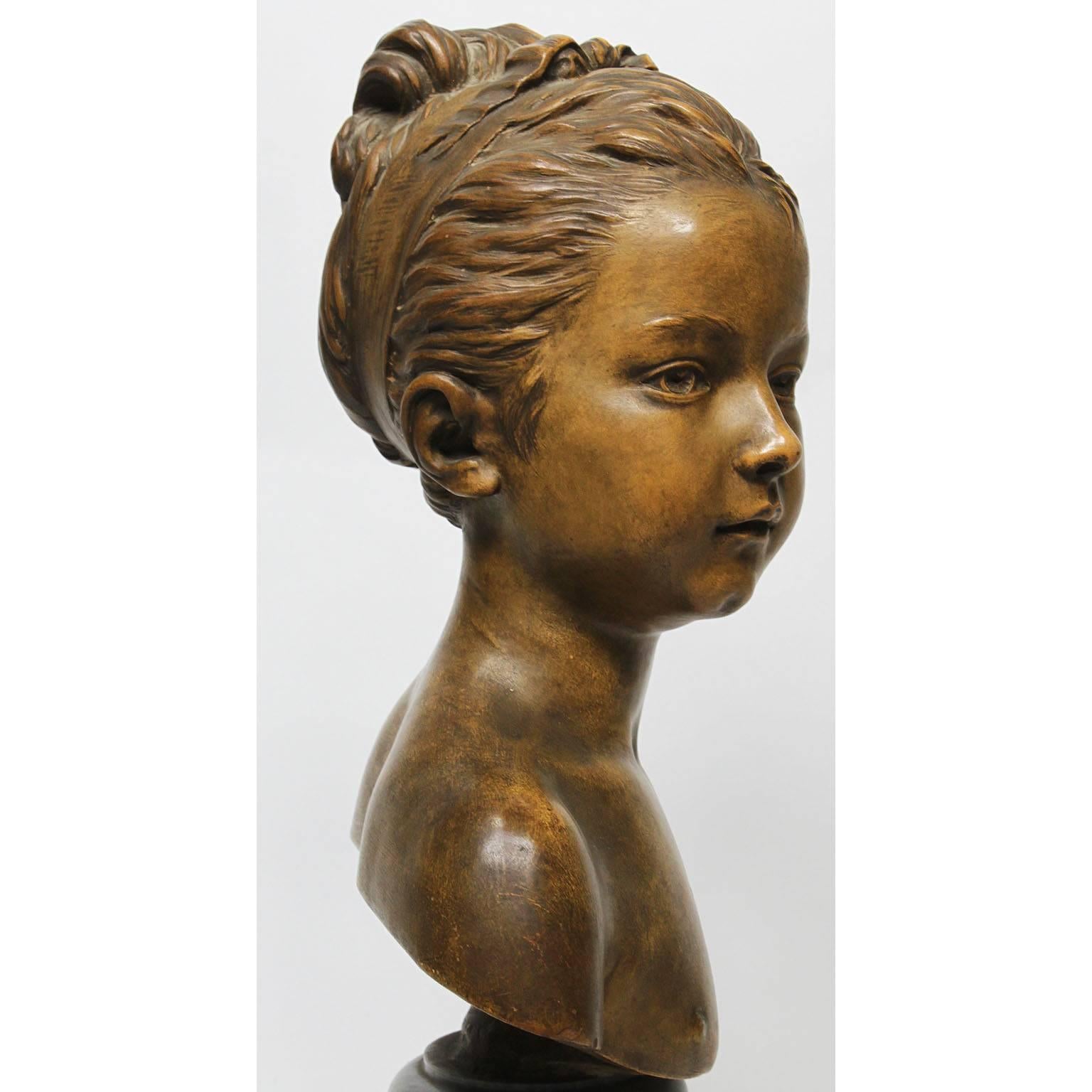 Terracotta Bust of Louise Brongniart, after Jean-Antoine Houdon 3