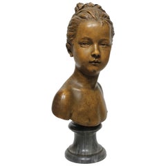 Terracotta Bust of Louise Brongniart, after Jean-Antoine Houdon