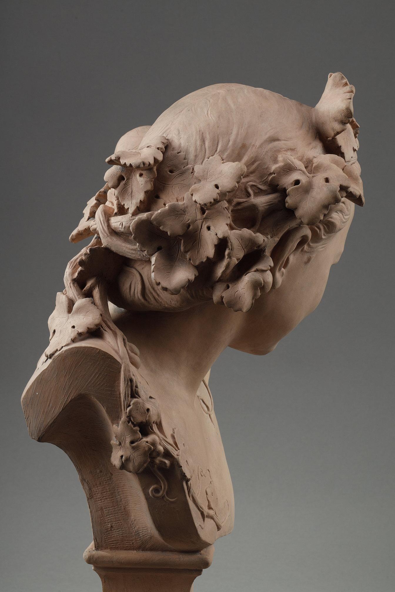 Escultura busto de terracota de Jean-Baptiste Carpeaux en venta 6