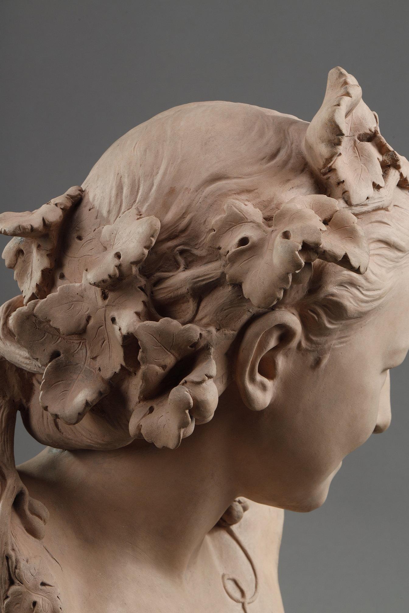 Escultura busto de terracota de Jean-Baptiste Carpeaux en venta 7
