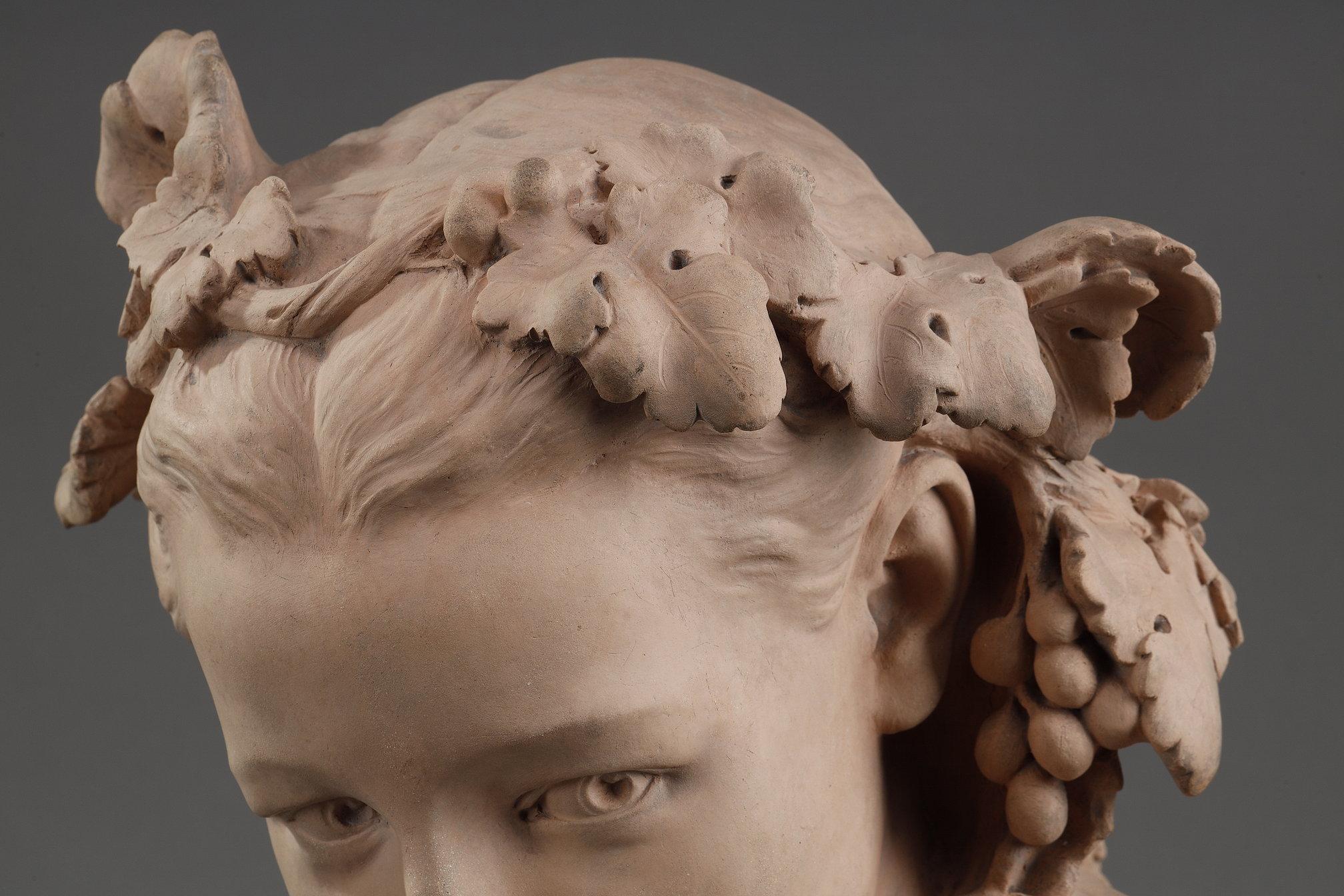 Escultura busto de terracota de Jean-Baptiste Carpeaux en venta 9