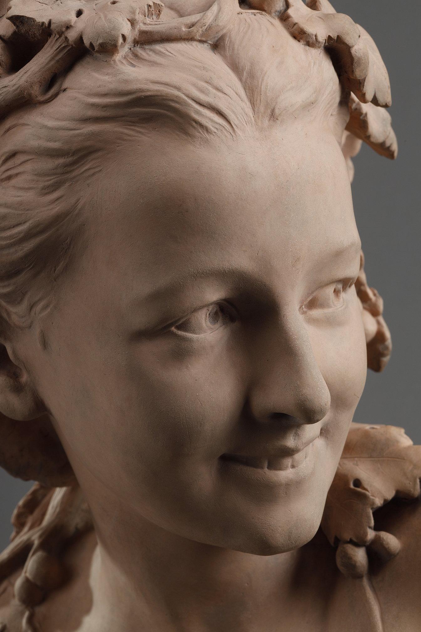 Escultura busto de terracota de Jean-Baptiste Carpeaux en venta 2