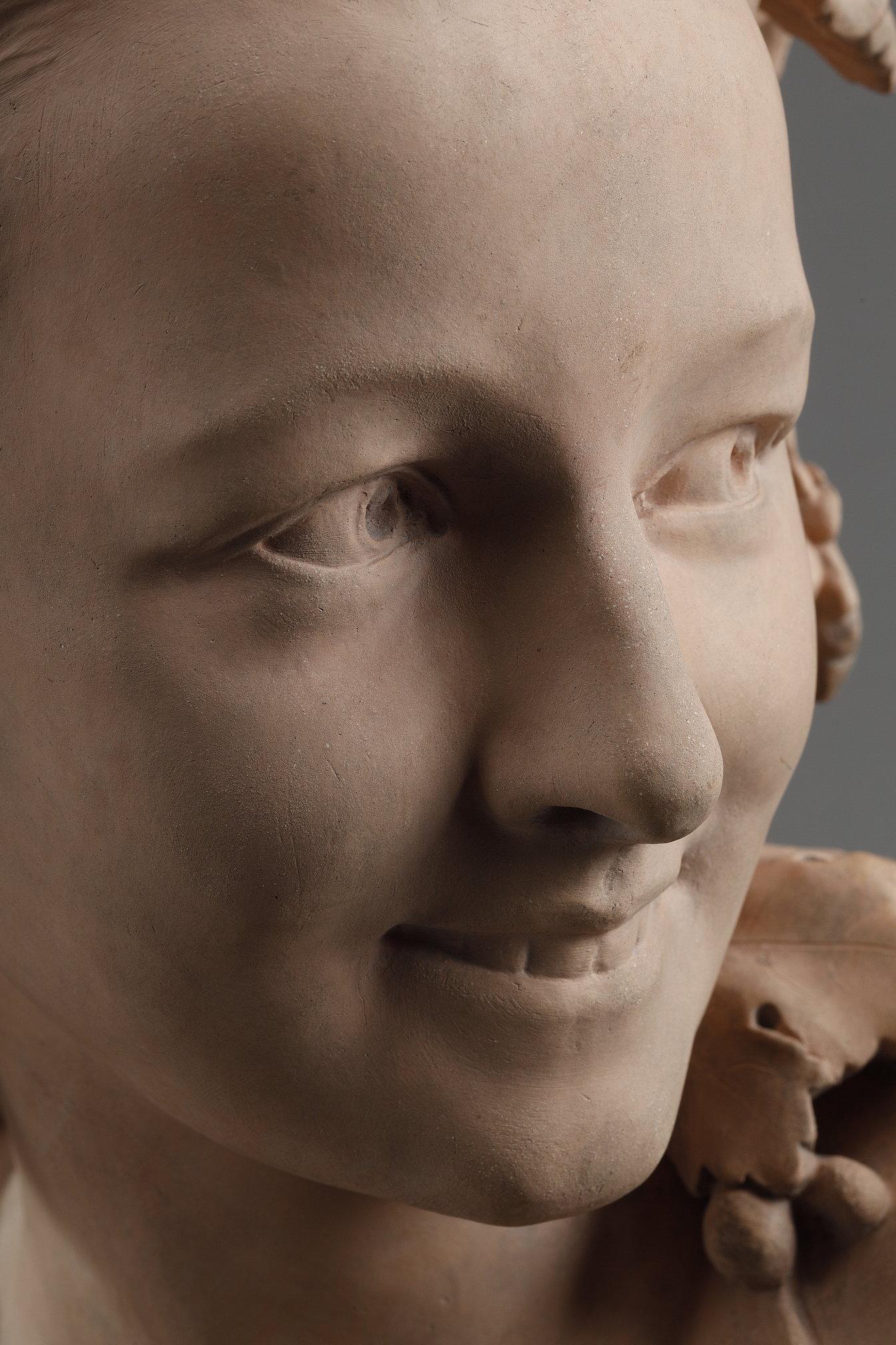 Escultura busto de terracota de Jean-Baptiste Carpeaux en venta 3
