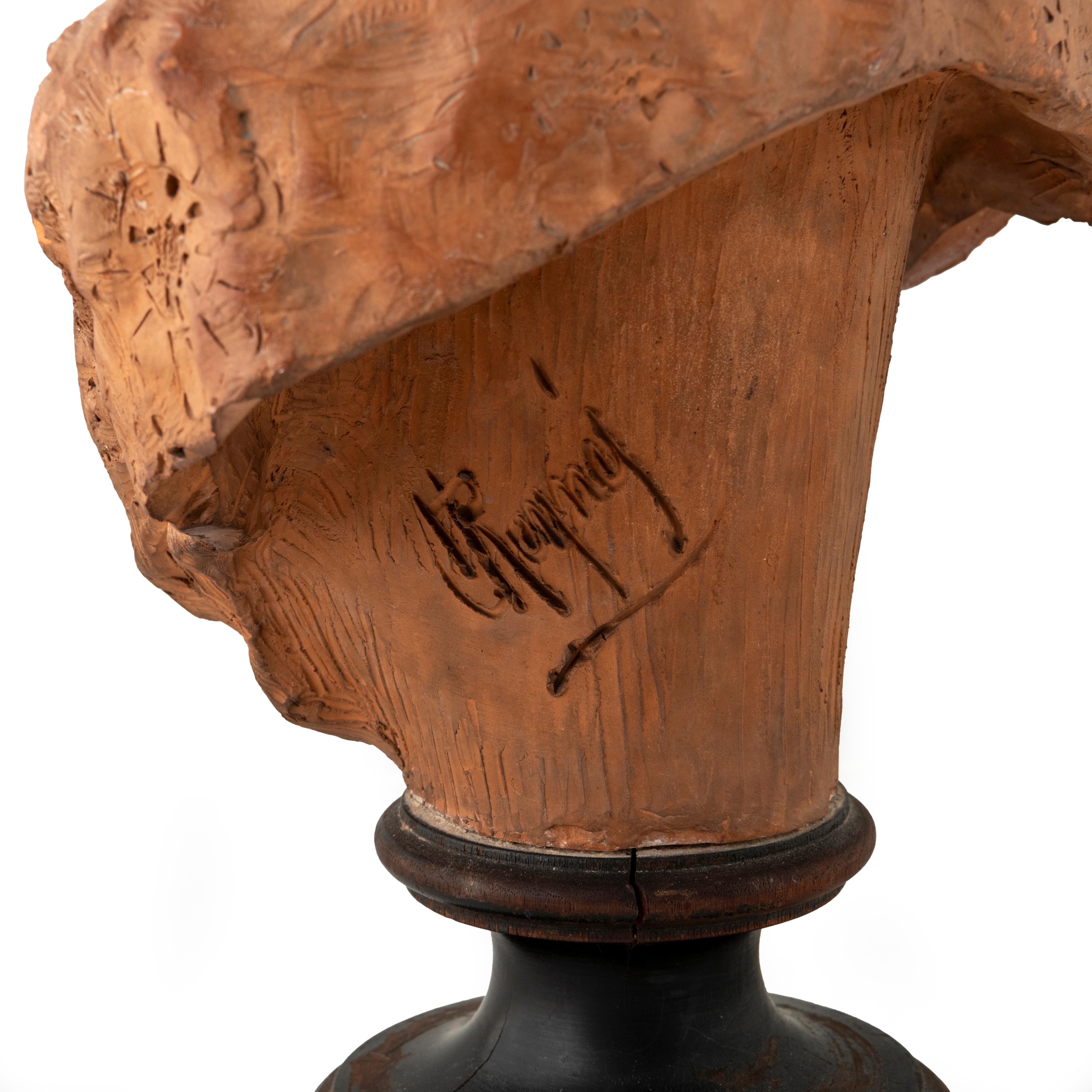 Inizio XX secolo Busto di donna in terracotta, Inghilterra, 1910 circa in vendita