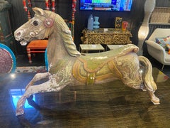 Terracotta Carousel Horse w/ Original Paint (Two of Two)