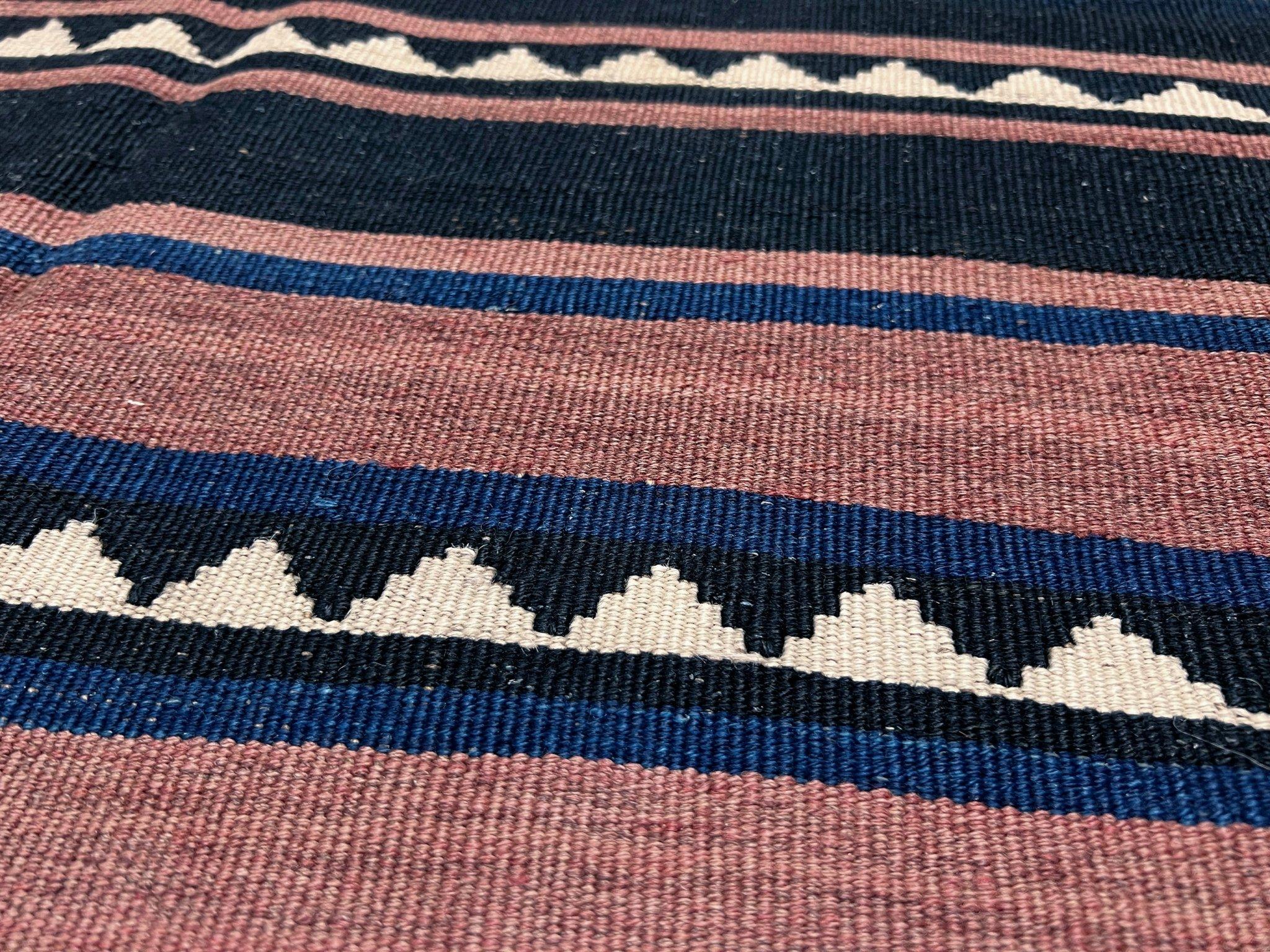 Terracotta Kaukasischer Kelim - • 4×7 - • Handgewebter Flachgewebeteppich - • 1960er Jahre Aserbaidschan im Angebot 8