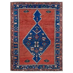 Terrakotta Kaukasisch - • Vintage Wool Tribal Scatter / Akzentteppich - • 5′×7′ - • 1930s