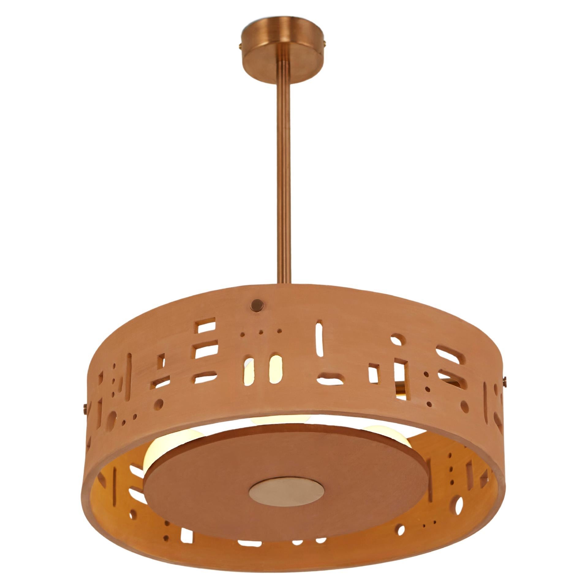 Lustre en terre cuite de Hatsu