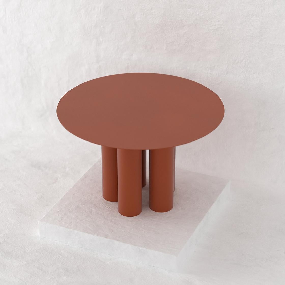 Mexican Terracotta Chunky Dining Table For Sale