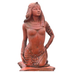 Terracotta Cleopatra Statue Classical Garden Egyptian Figure