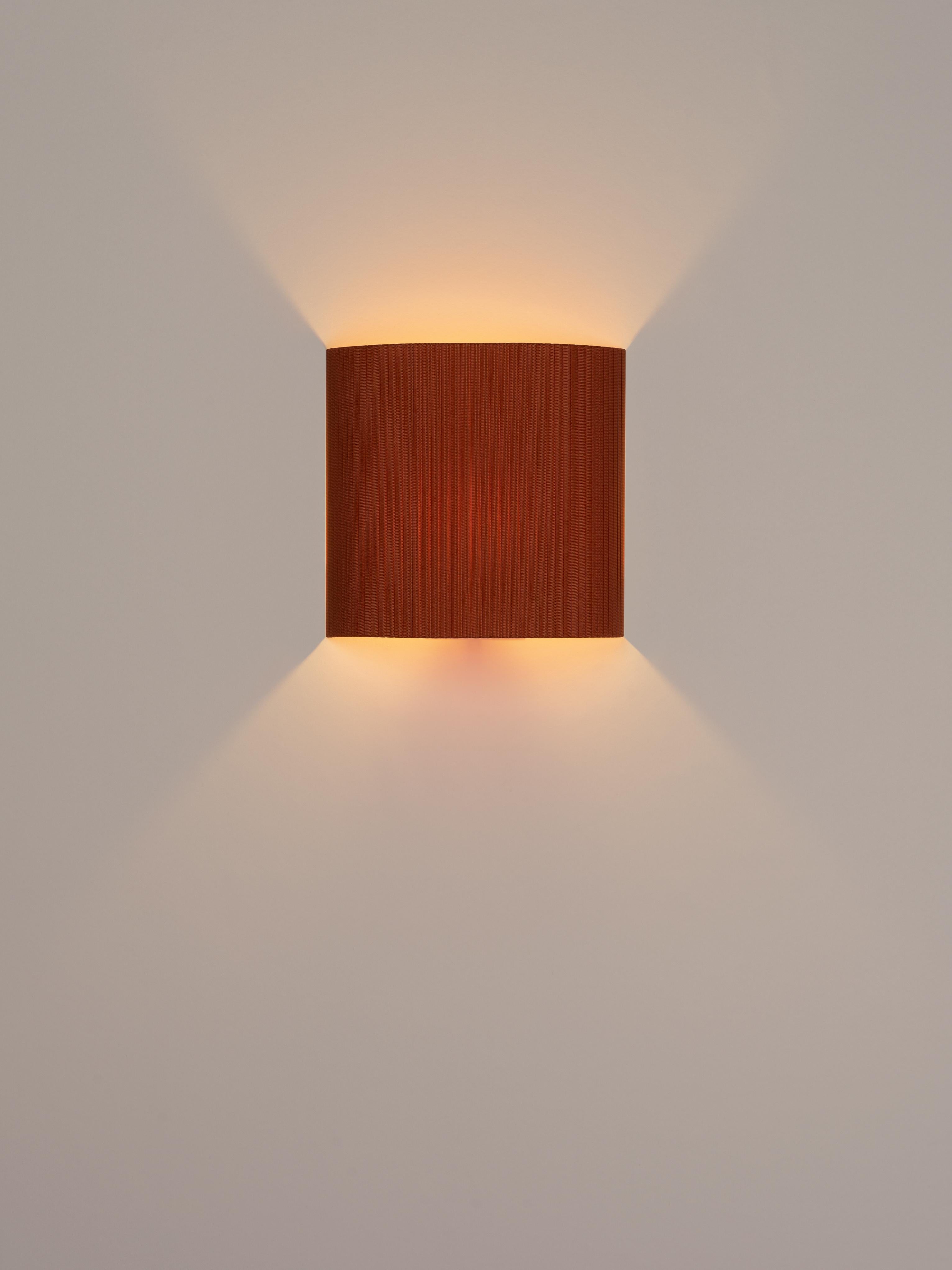 Modern Terracotta Comodín Cuadrado Wall Lamp by Santa & Cole For Sale