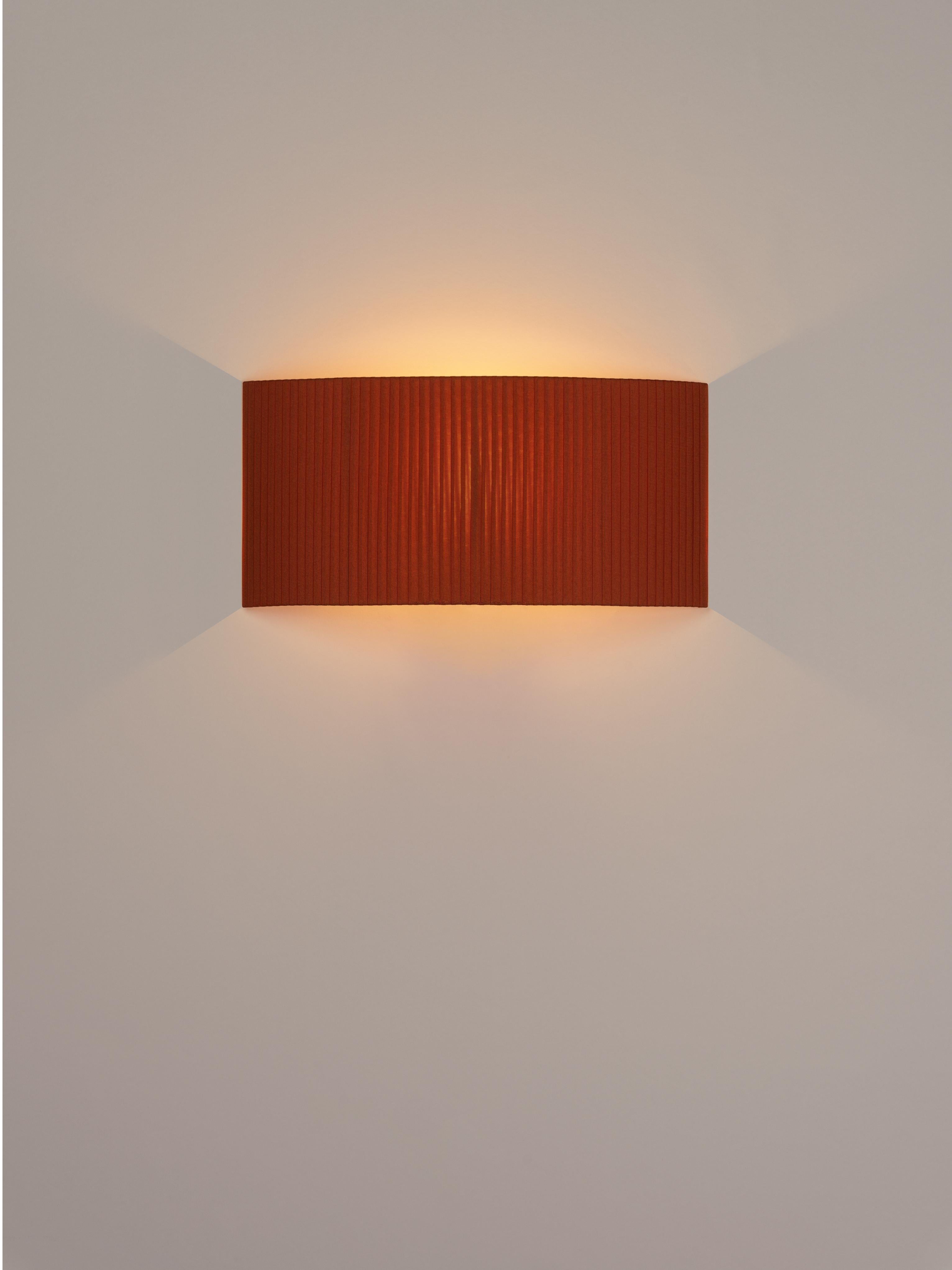 Modern Terracotta Comodín Rectangular Wall Lamp by Santa & Cole For Sale