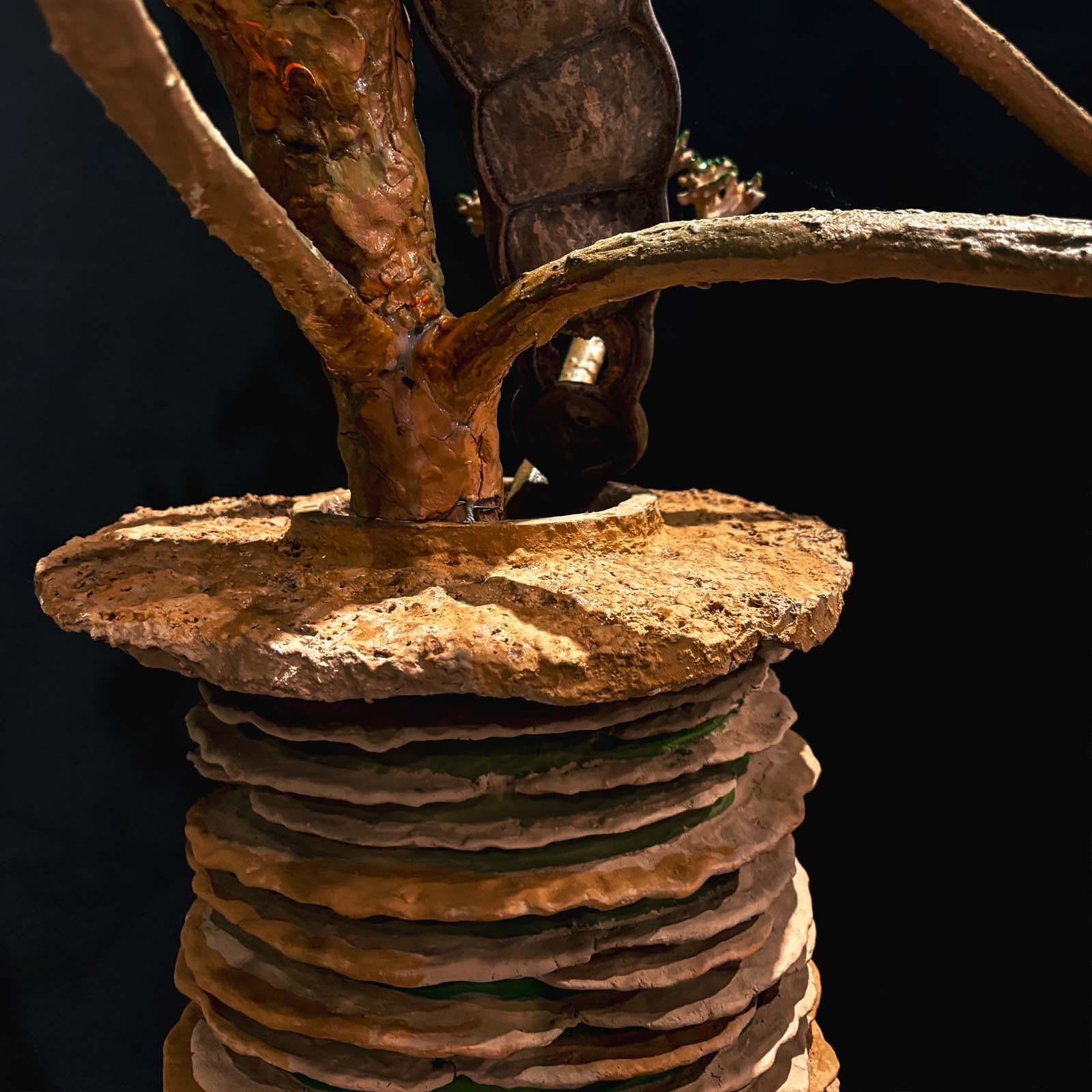 Arts and Crafts Terracotta, Concrete and Resin Sculpture Albero di Agave by Manu Crotti For Sale