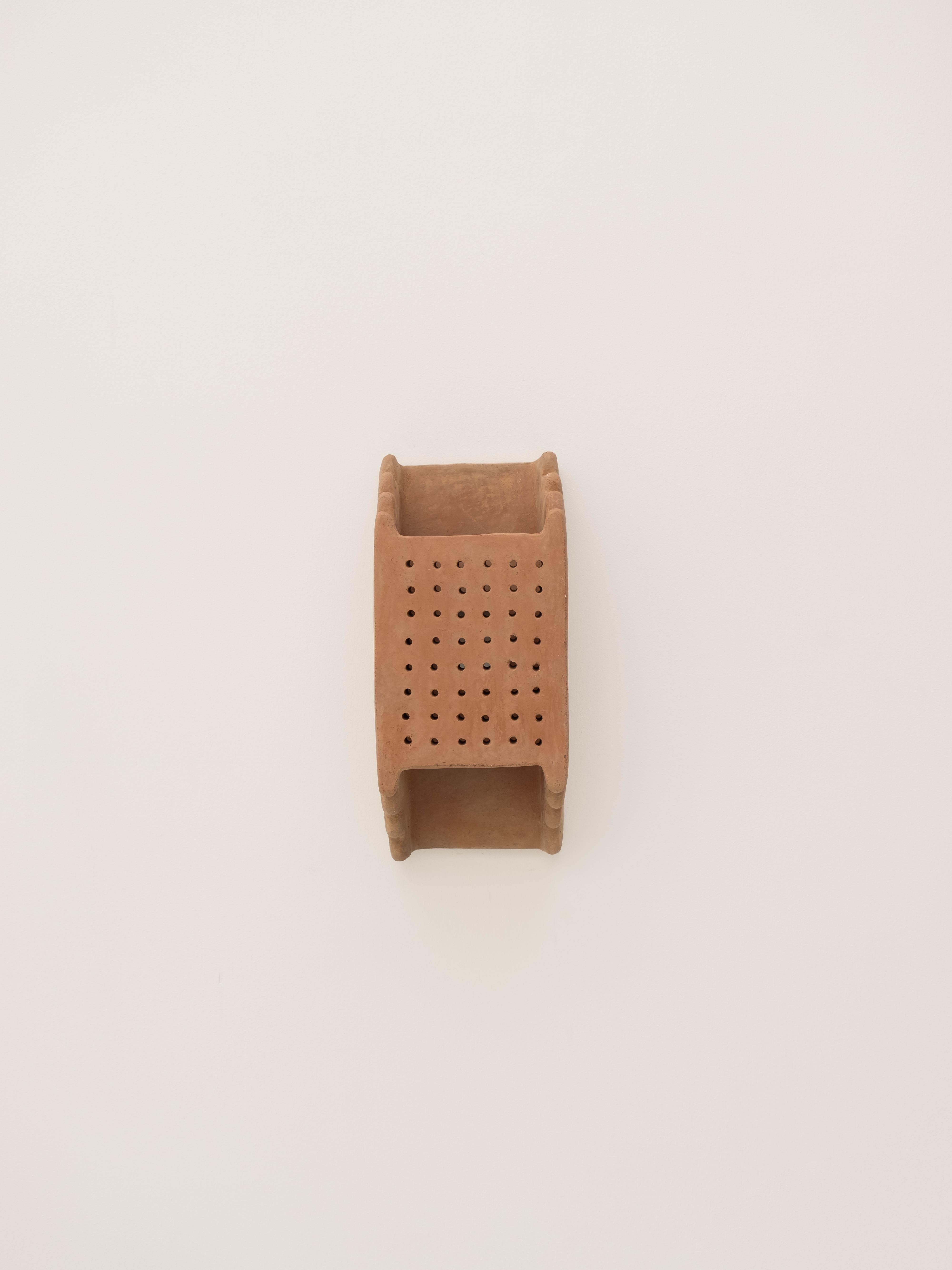 Terracotta contemporary Ceramic Wall Light Made of local Clay, handcrafted 8