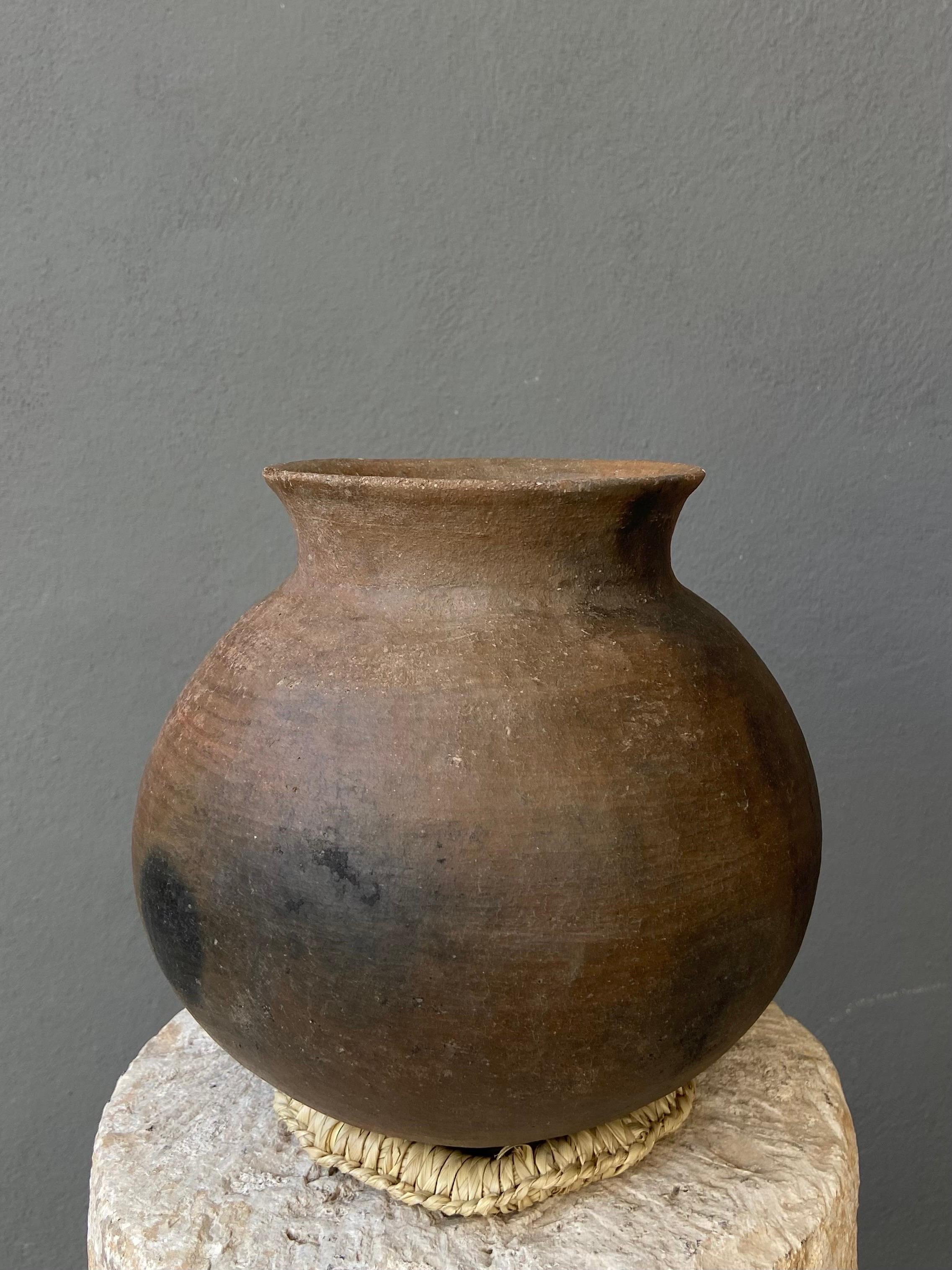 Late 20th Century Terracotta Cooking Pot From The Mixteca Region of Oaxaca, Mexico