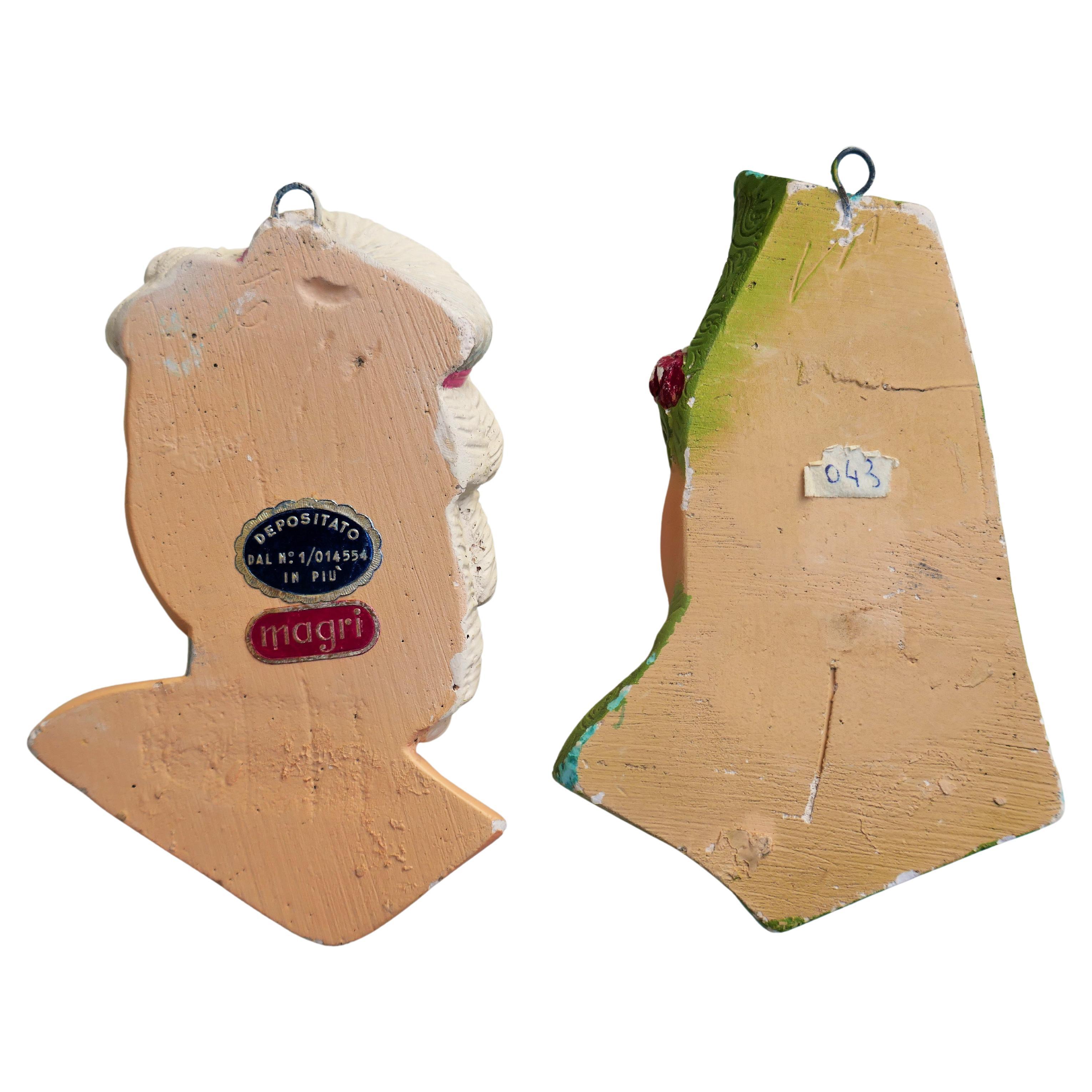 Terracotta couple by Giovanni Magri. en vente 4