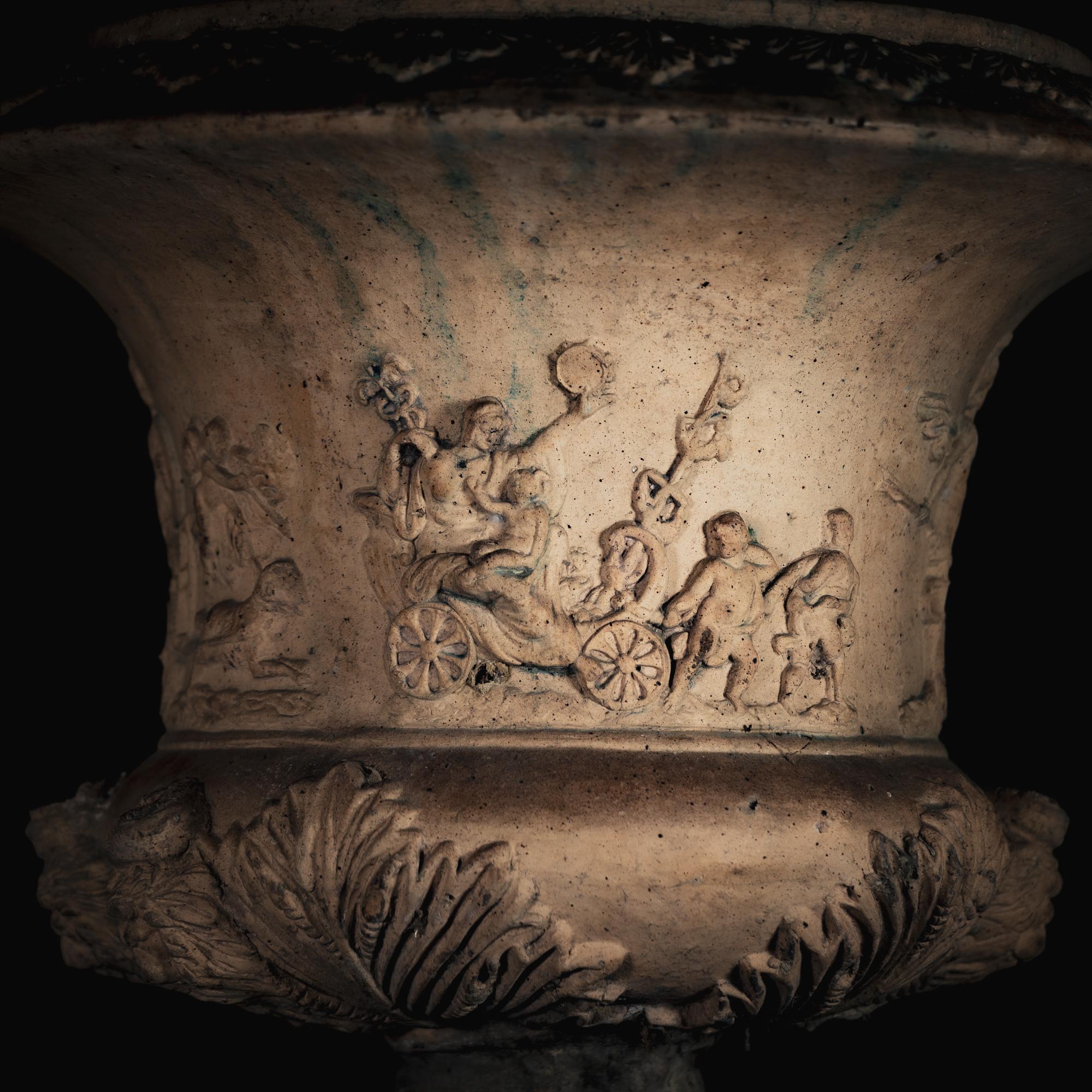 Terrakotta-Keramikvasen, Italien, 2. Hälfte des 19. Jahrhunderts im Angebot 6