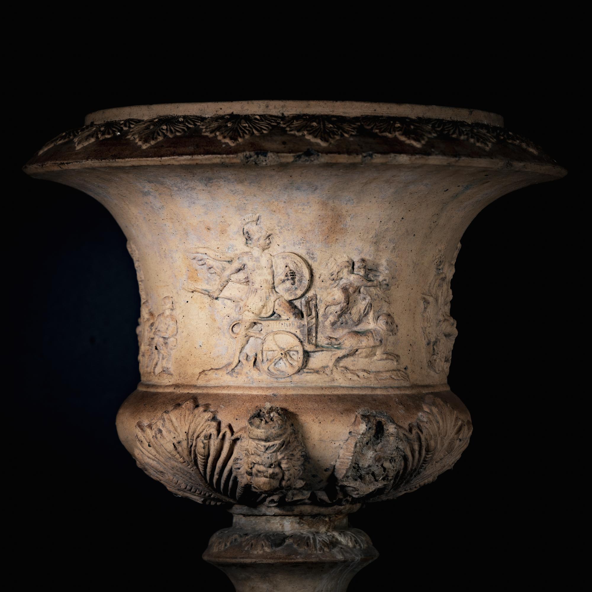 Terrakotta-Keramikvasen, Italien, 2. Hälfte des 19. Jahrhunderts im Angebot 12