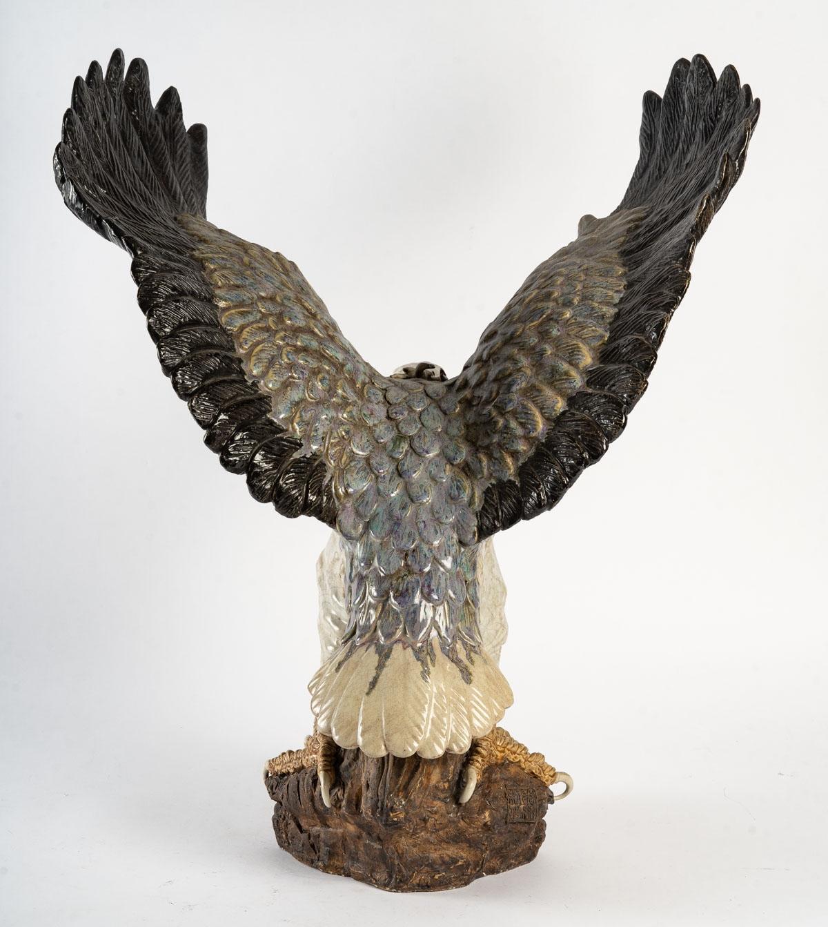Japanese Terracotta Eagle
