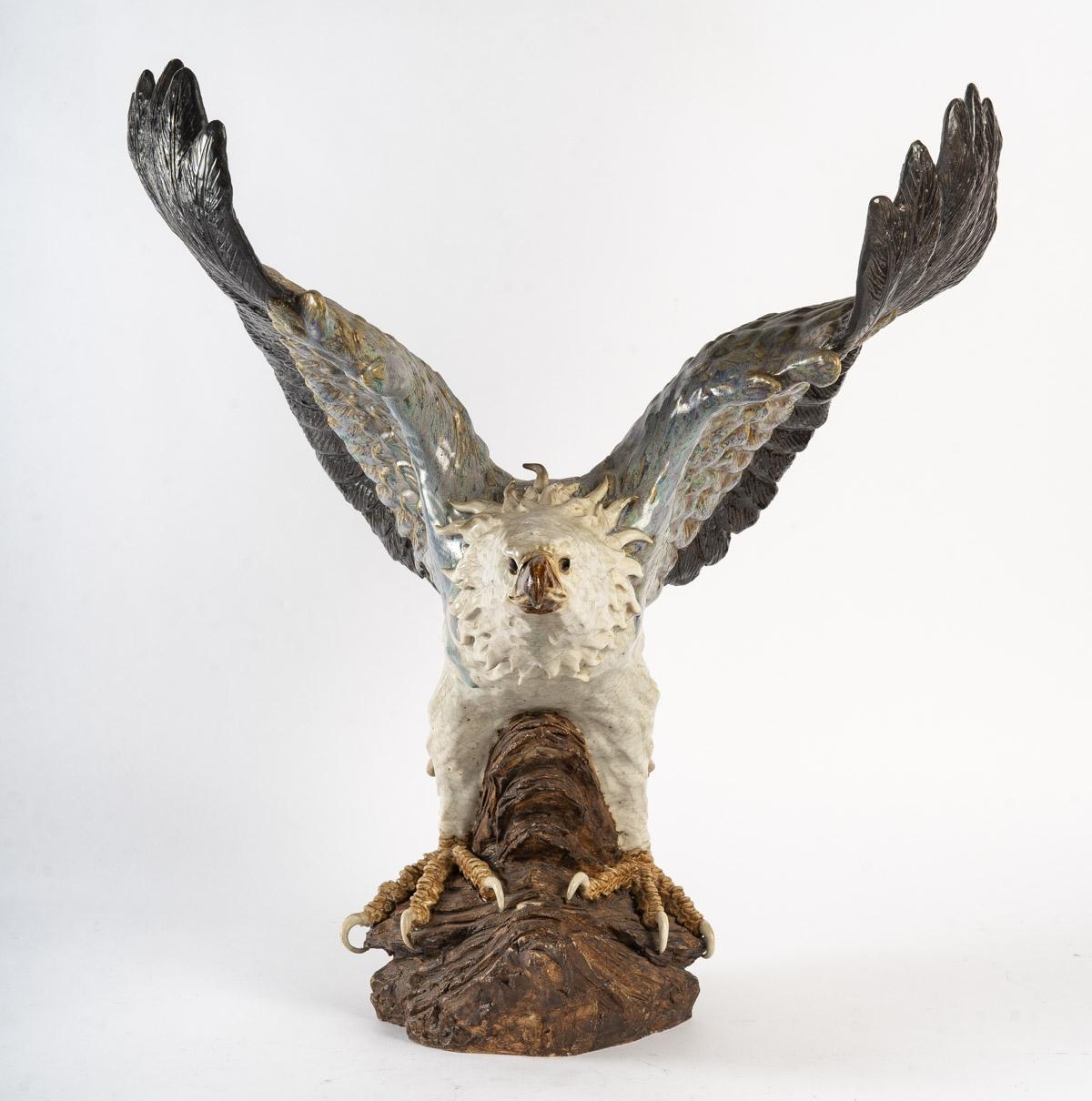 19th Century Terracotta Eagle