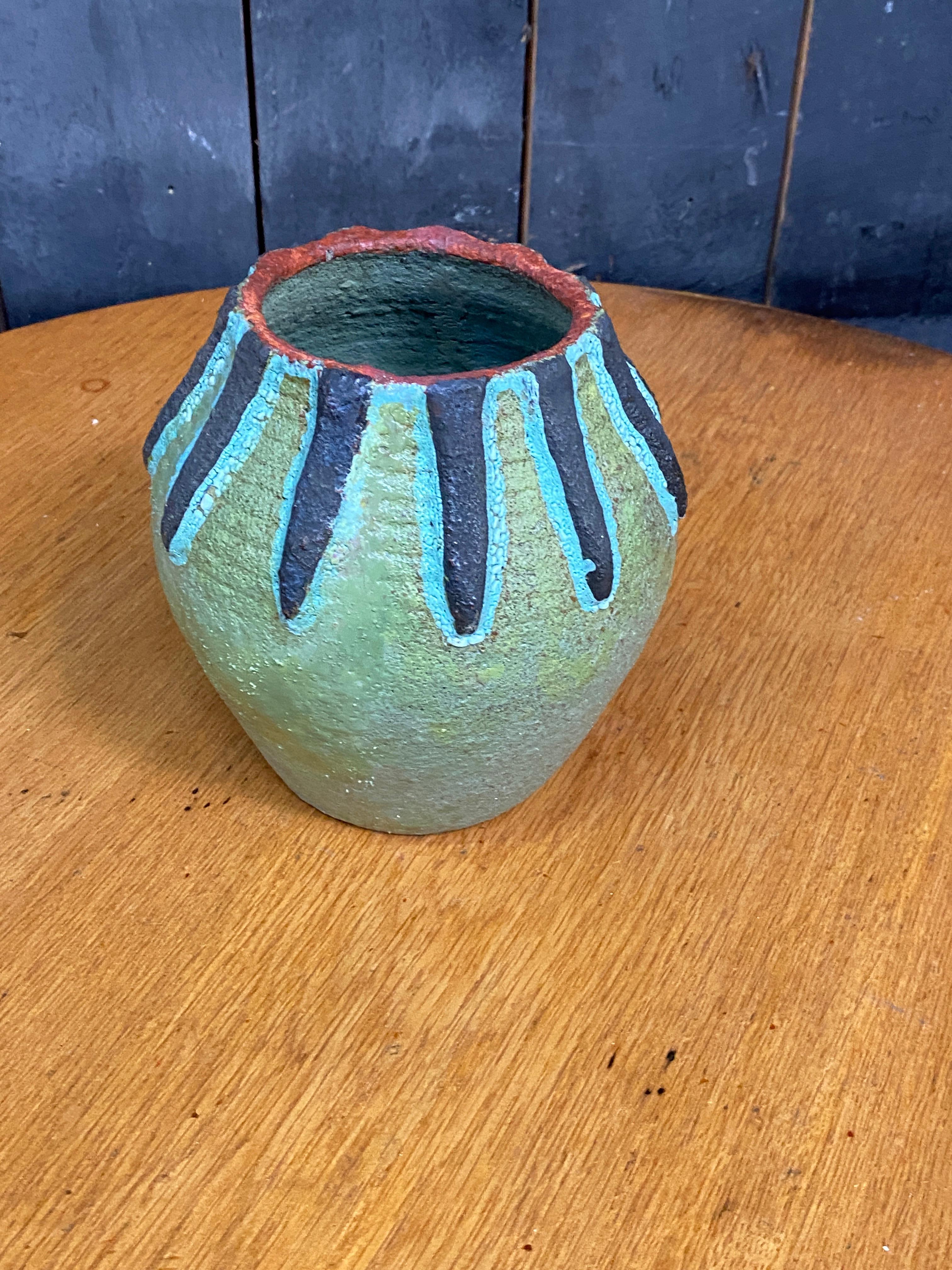 terracotta  Vaso enalm di Accolay, 1960-1970 circa in vendita 1