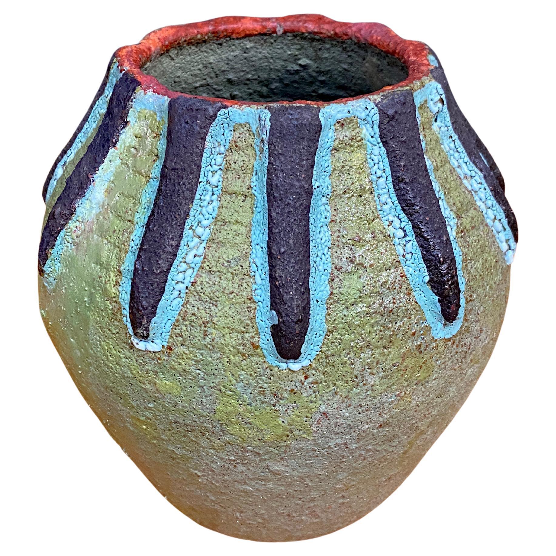 terracotta  Vaso enalm di Accolay, 1960-1970 circa in vendita