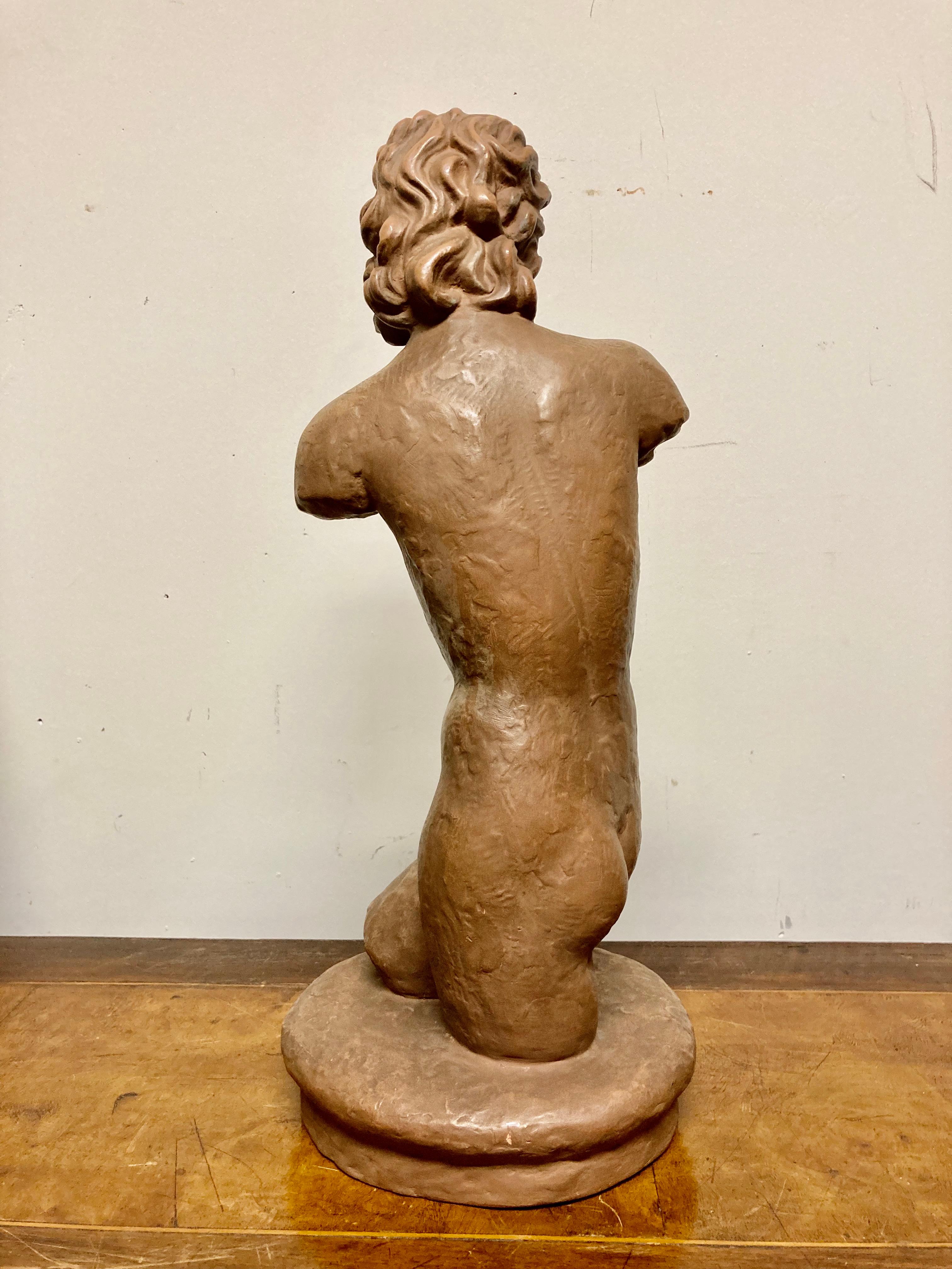 Terracotta Female Nude, Austrian Art Deco, Goldscheider, Vienna For Sale 10