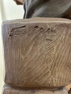 Terracotta Figurative Sculpture, Antique Piece, Friedich Goldscheider