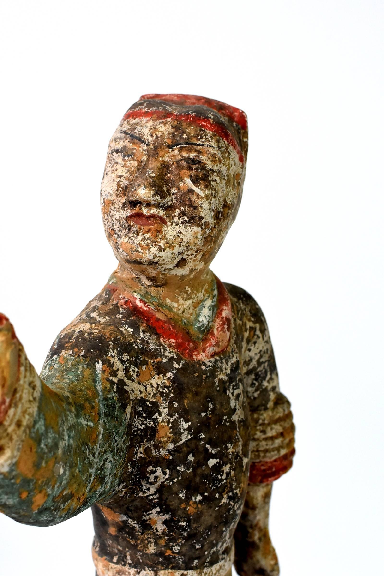 Pottery Figure, Han Terracotta Servant 4