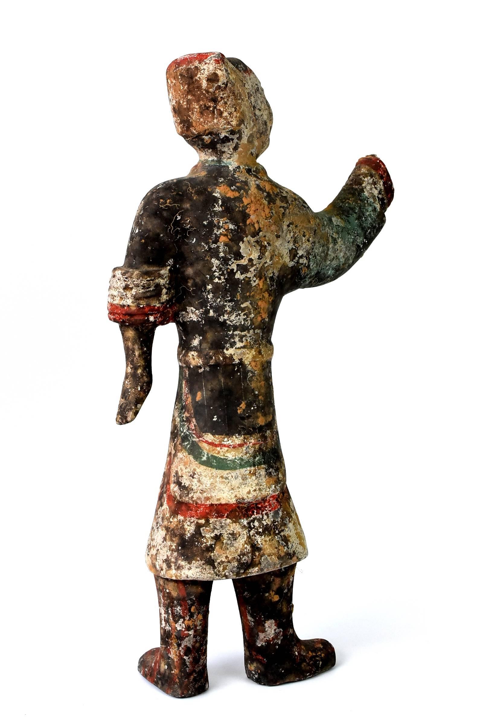 Pottery Figure, Han Terracotta Servant 2