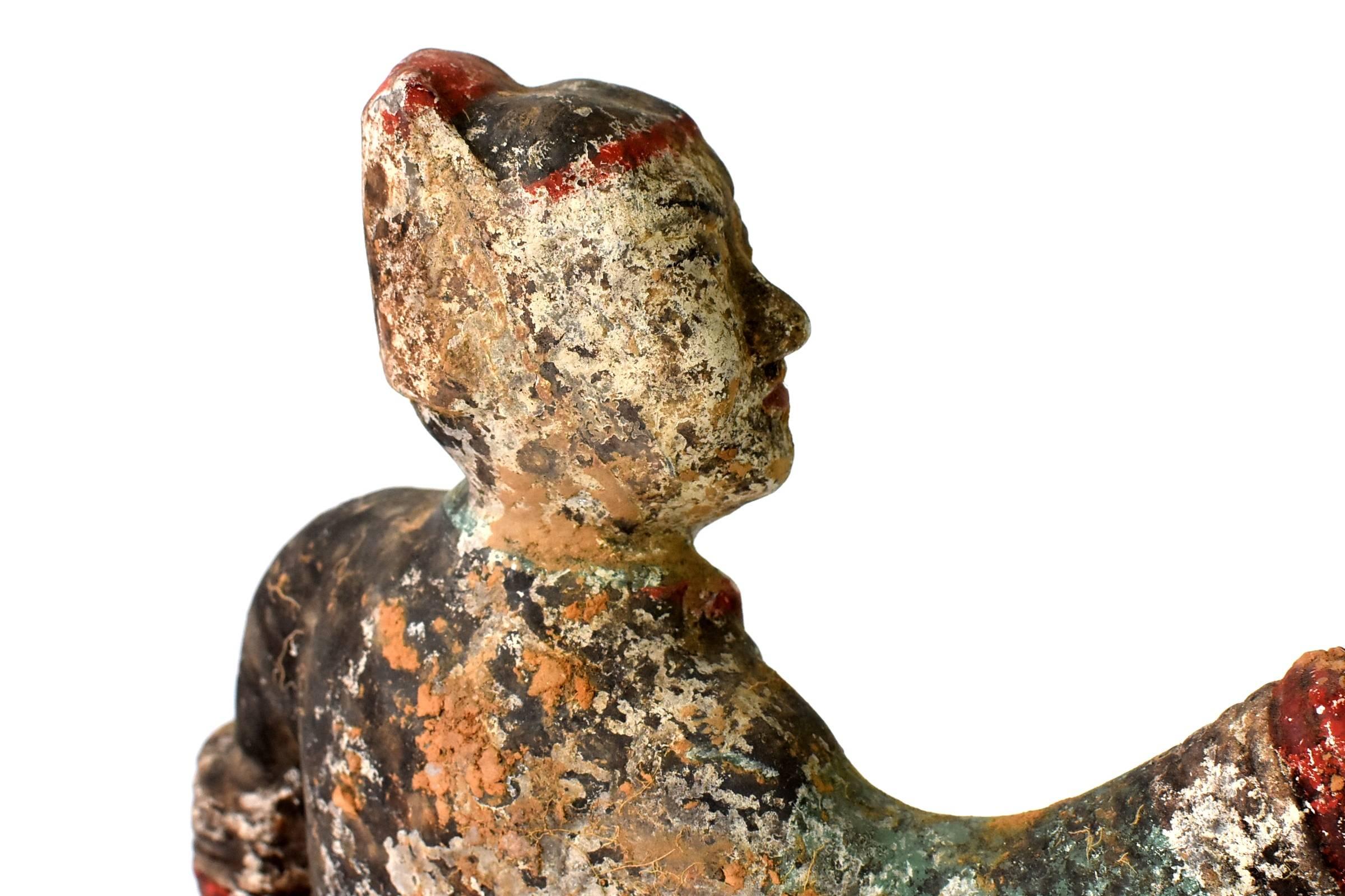 Pottery Figure, Han Terracotta Servant 3