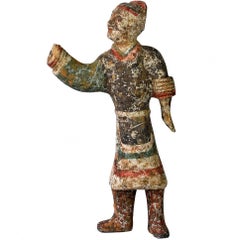Figure en poterie:: serviteur en terre cuite Han