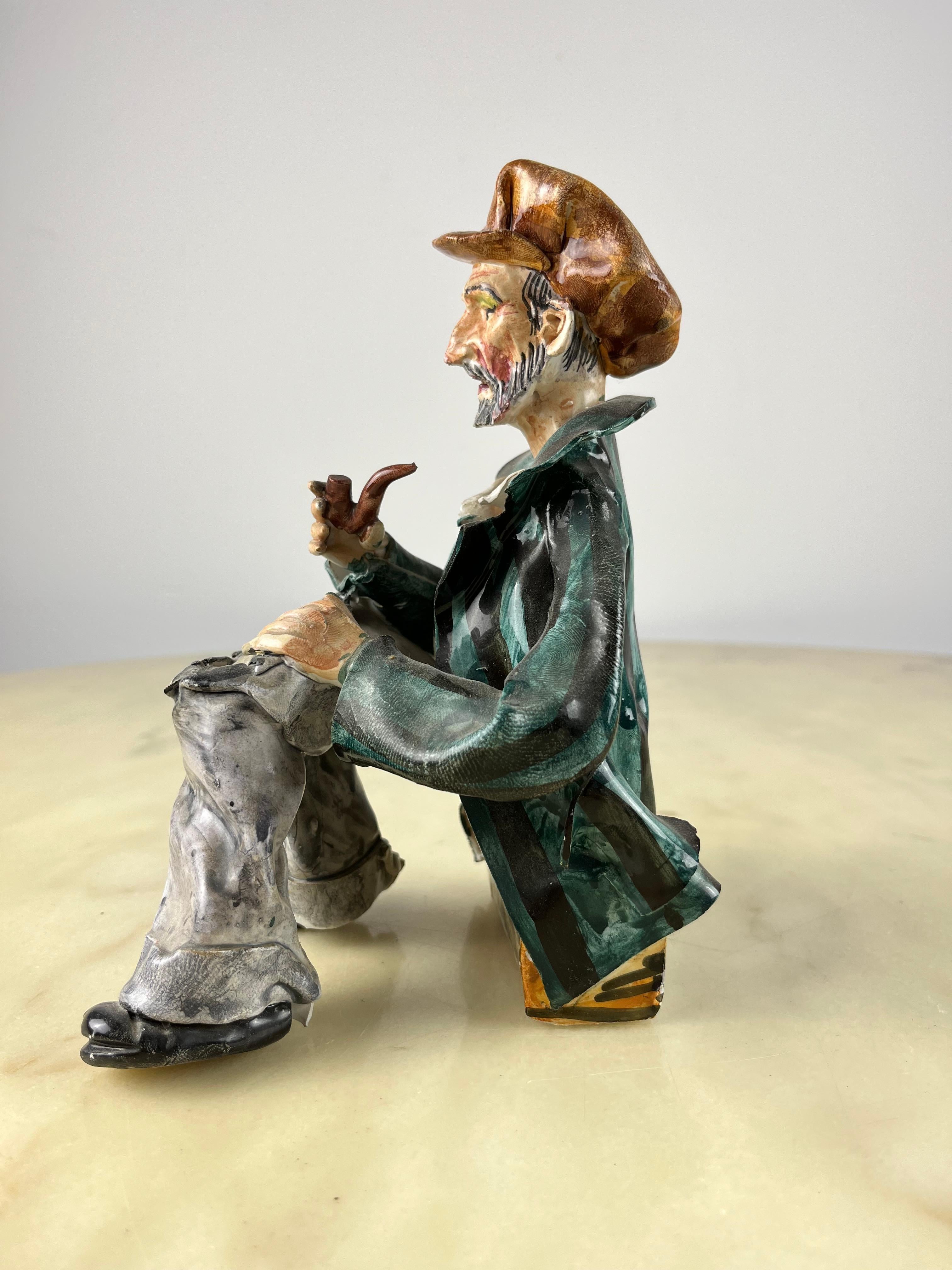 Other Terracotta Figurine, hand painted, Italy, 1975 For Sale