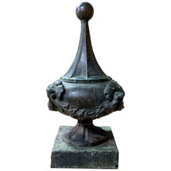 Mid 19th Century Terracotta Finial Bronze Finished