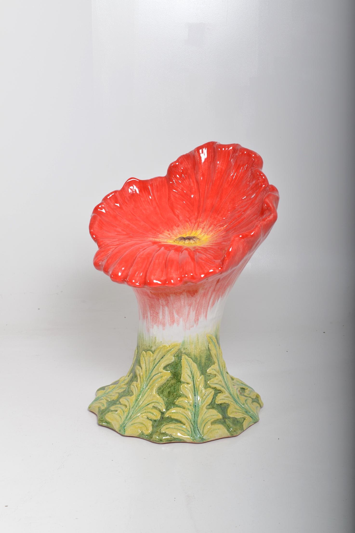 Terracotta Flower Chairs For Sale 7