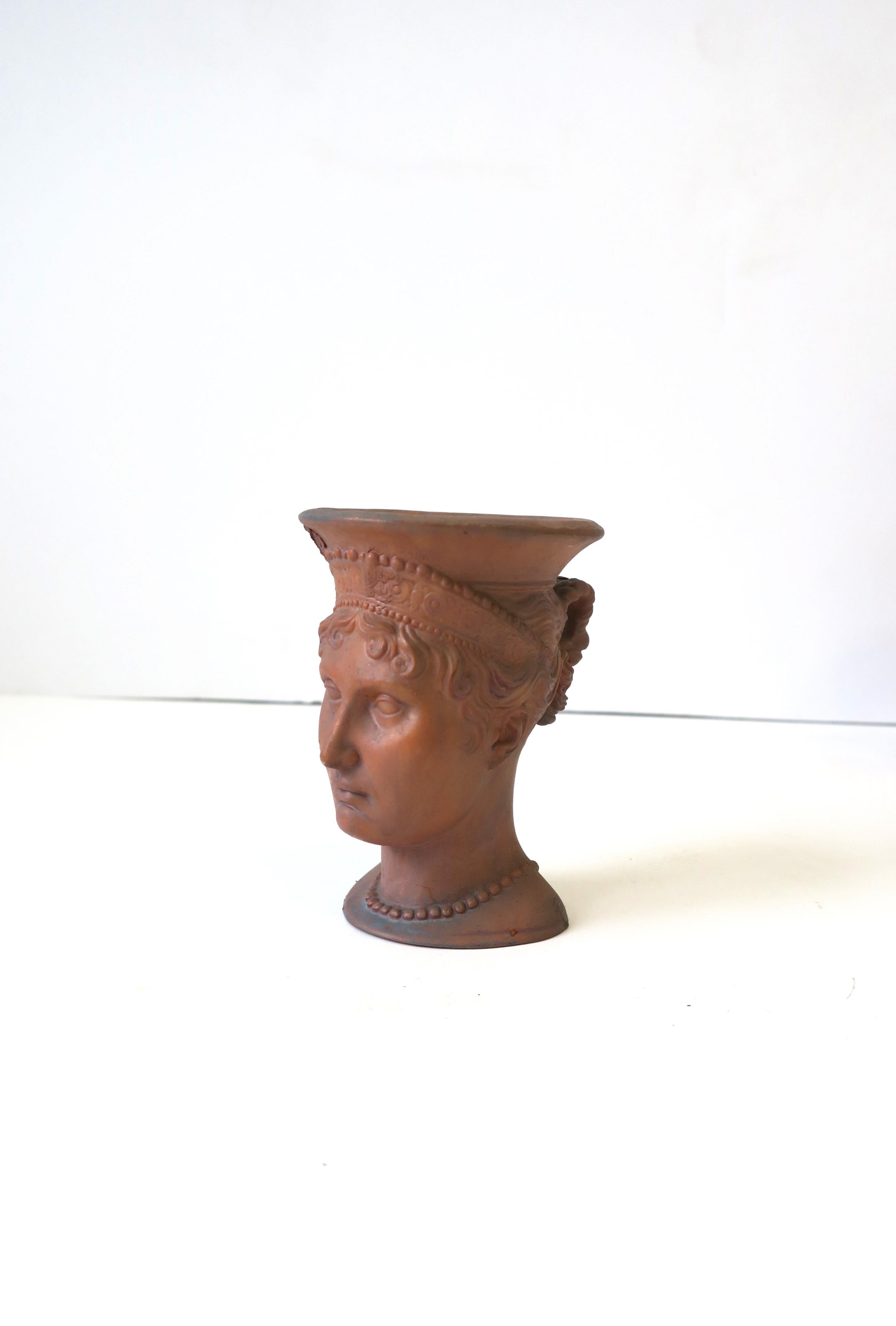 Terracotta Head Bust Sculptures, Set of 4 For Sale 9