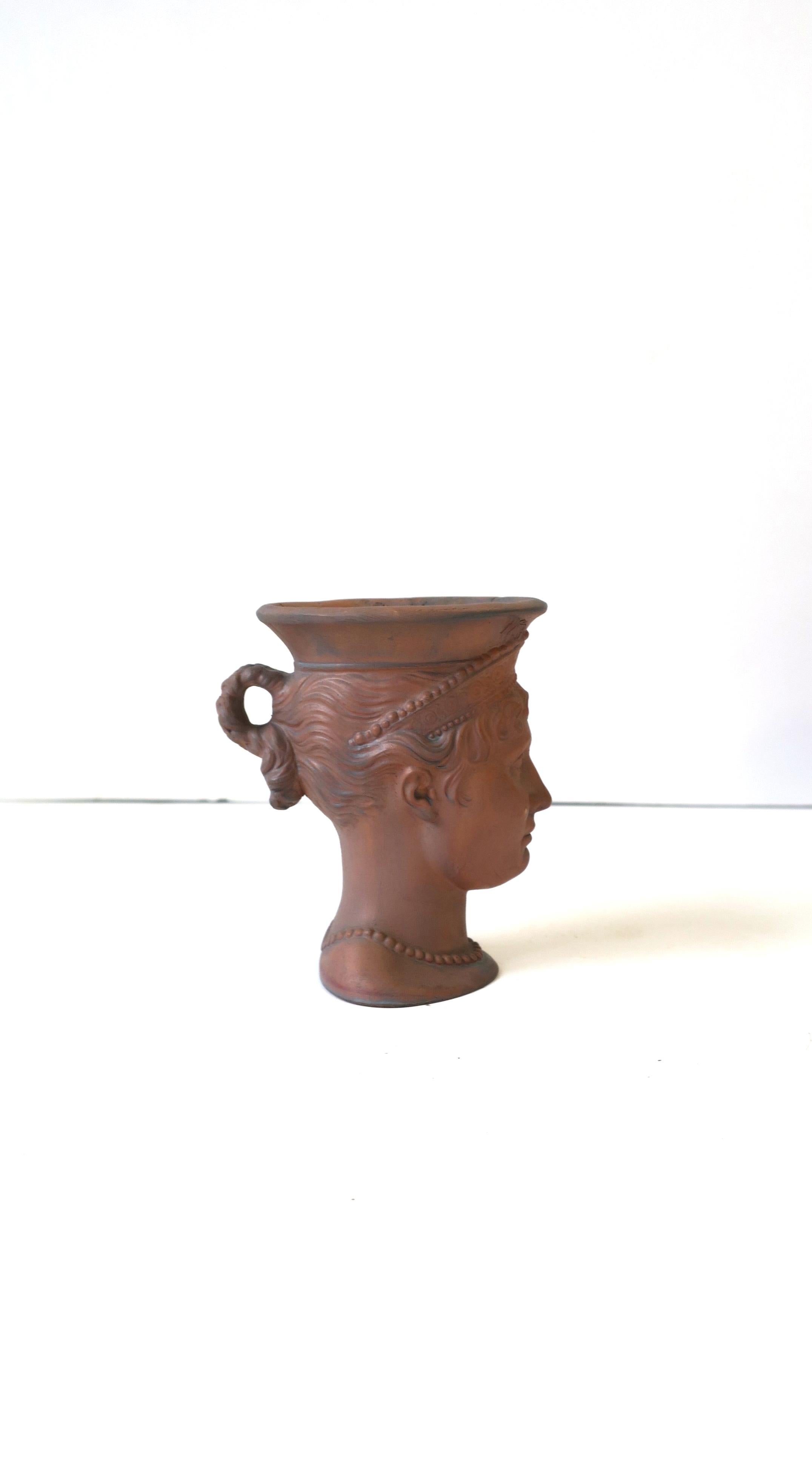 Terracotta Head Bust Sculptures, Set of 4 For Sale 11