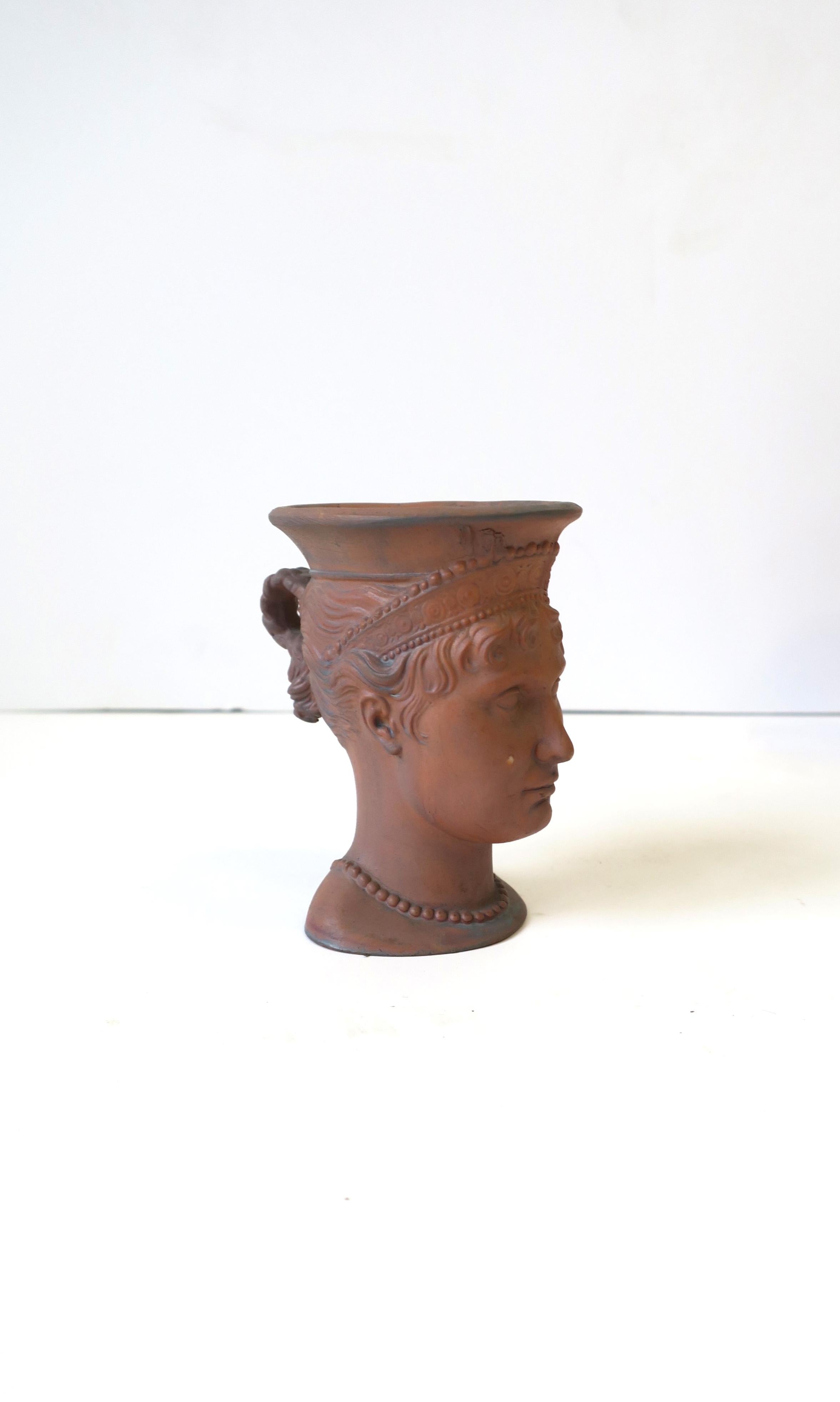 Terracotta Head Bust Sculptures, Set of 4 For Sale 12