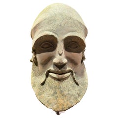 Terracotta Head of the Dying Warrior of the Frontons of Egina 21th Century