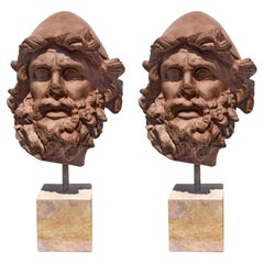 TERRACOTTA HEAD OF ULYSSES - ODYSSEUS FROM THE POLYPHEMUS GROUP, Italy 20th Cent